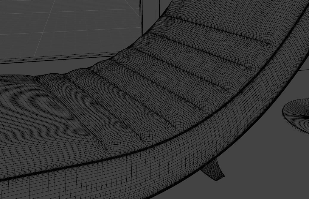 Bedroom interior design - forest view 3D model_13