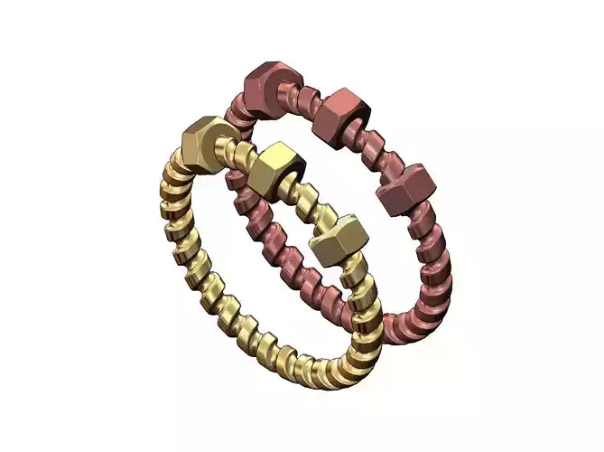 Screw and nut band US size 4to9