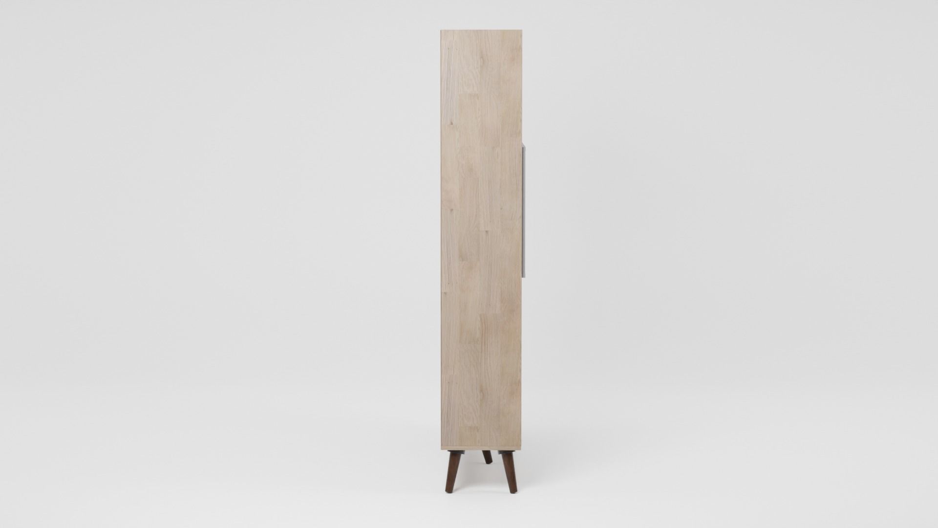 ALLOA Bookcase Light Wood with Grey 3D model_4