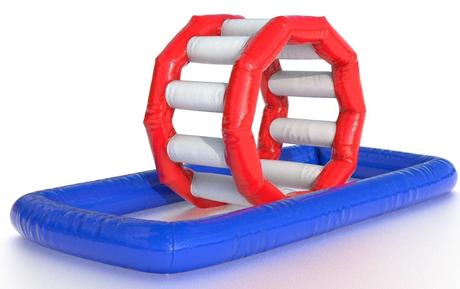 Modular inflatable water park ROLLER WALKER Low-poly 3D model_1