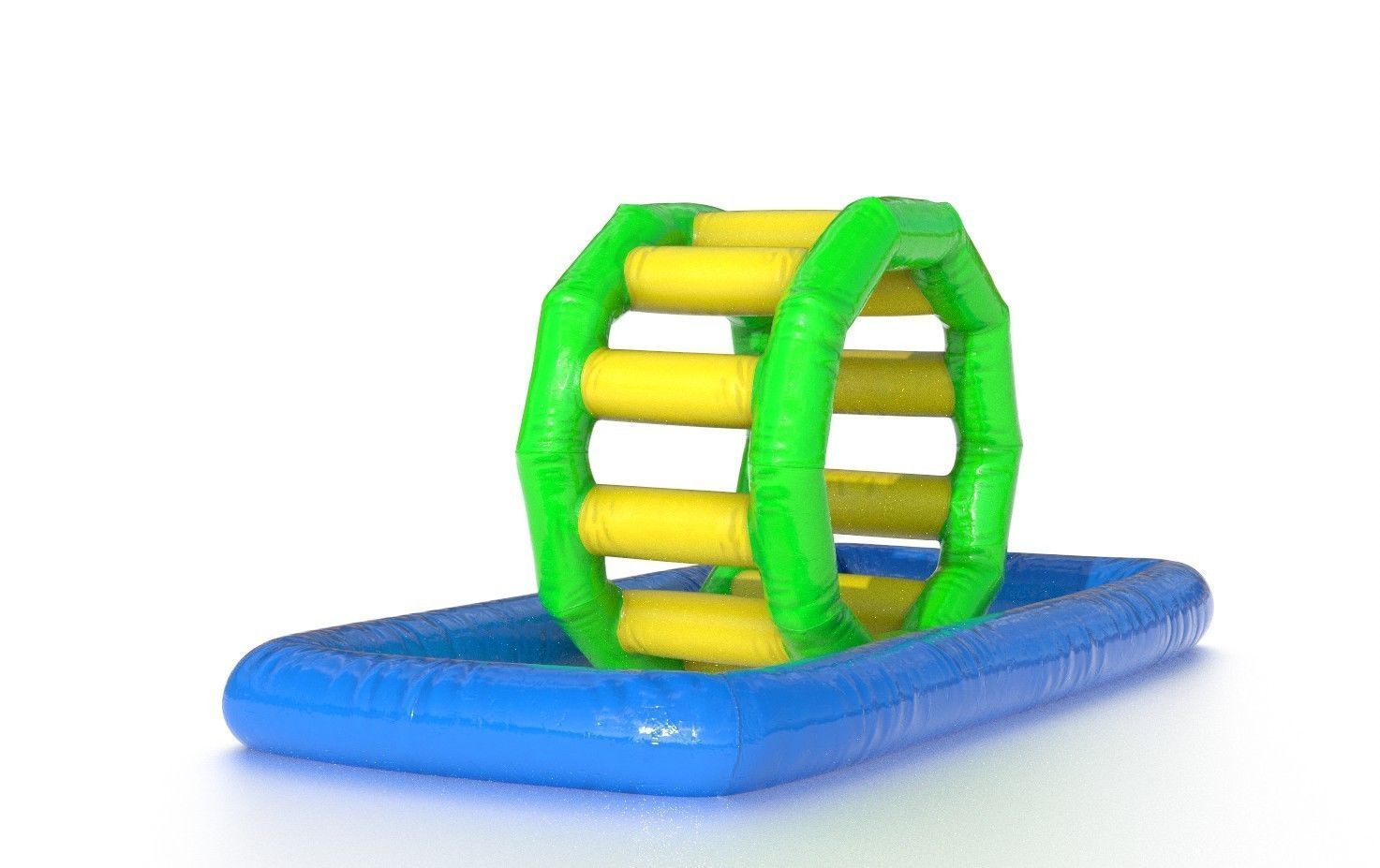 Modular inflatable water park ROLLER WALKER Low-poly 3D model_2