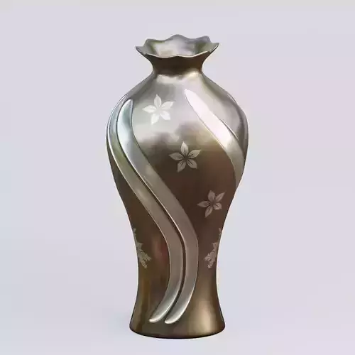 Vase39 vase with swirls