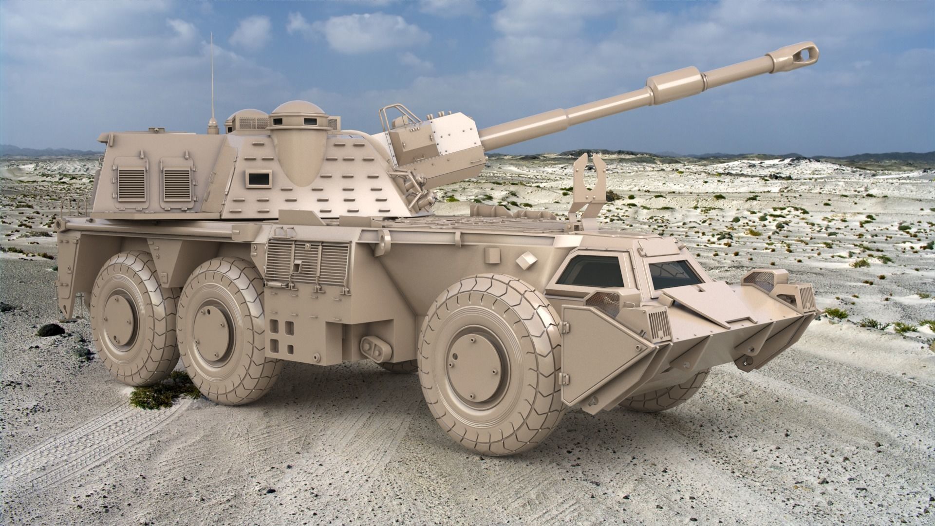 G6 Rhino Clay Vray 3D model 3D model_6