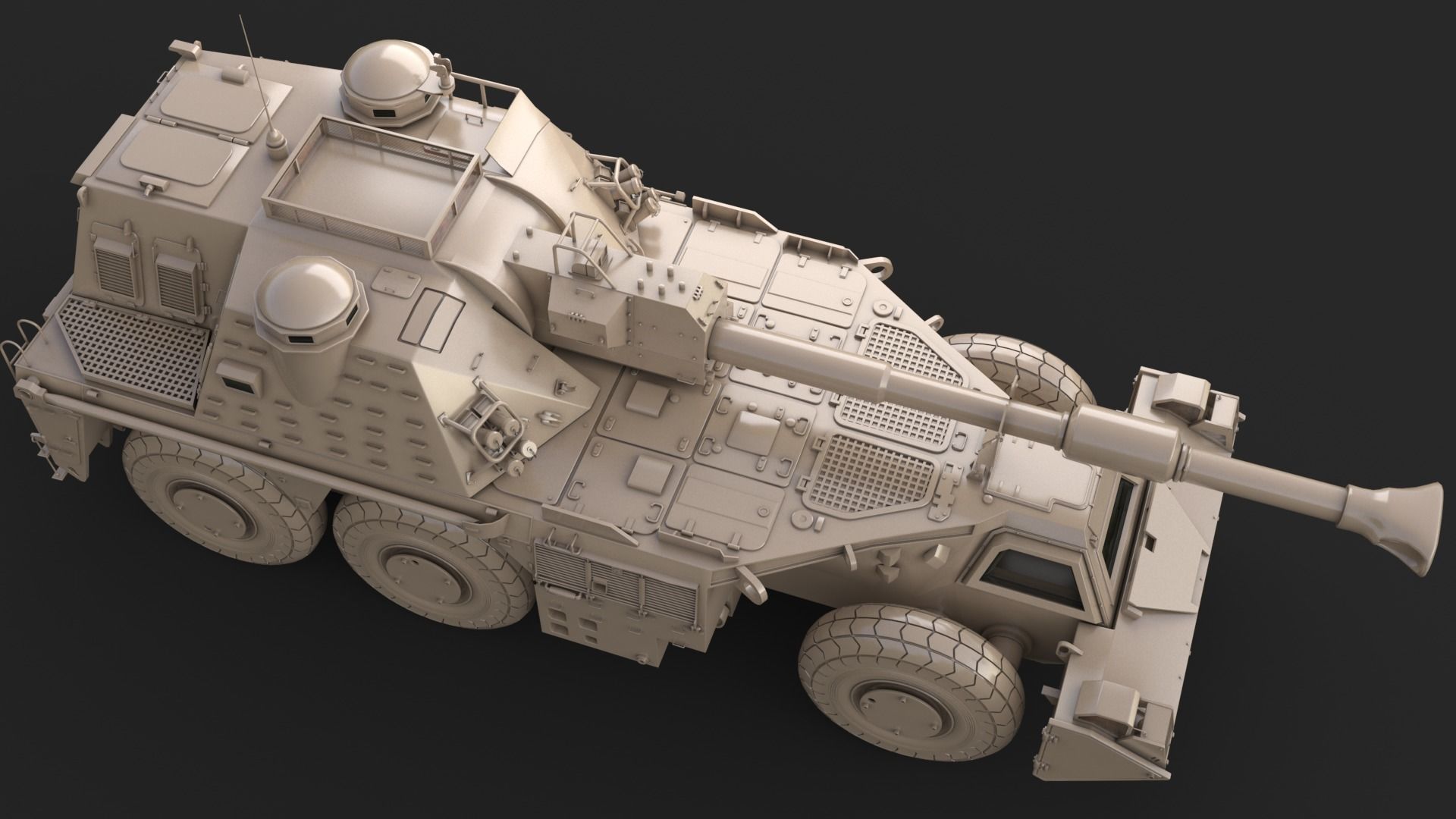 G6 Rhino Clay Vray 3D model 3D model_15
