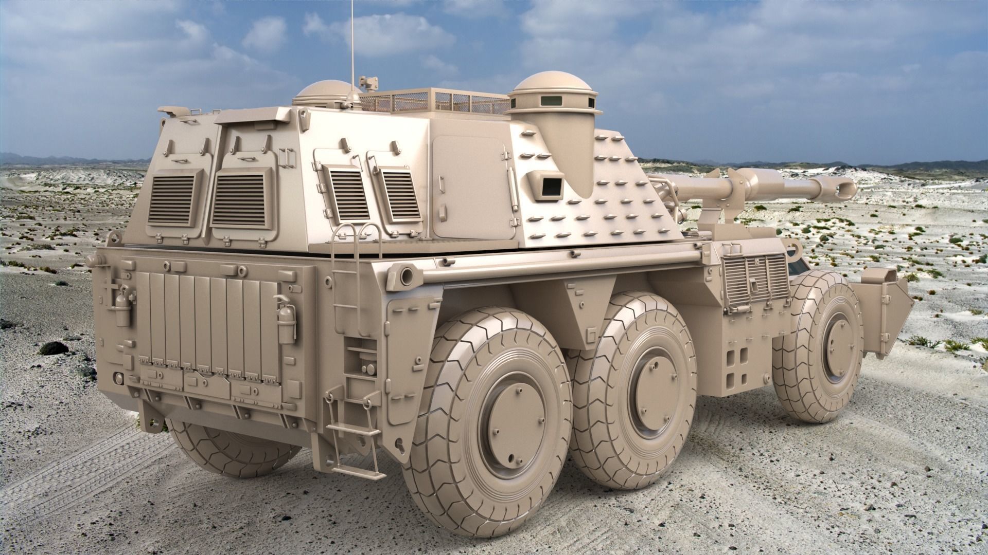 G6 Rhino Clay Vray 3D model 3D model_3