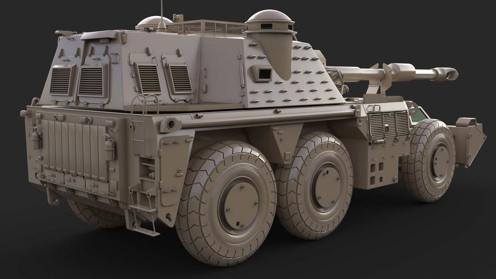 G6 Rhino Clay Vray 3D model 3D model_11