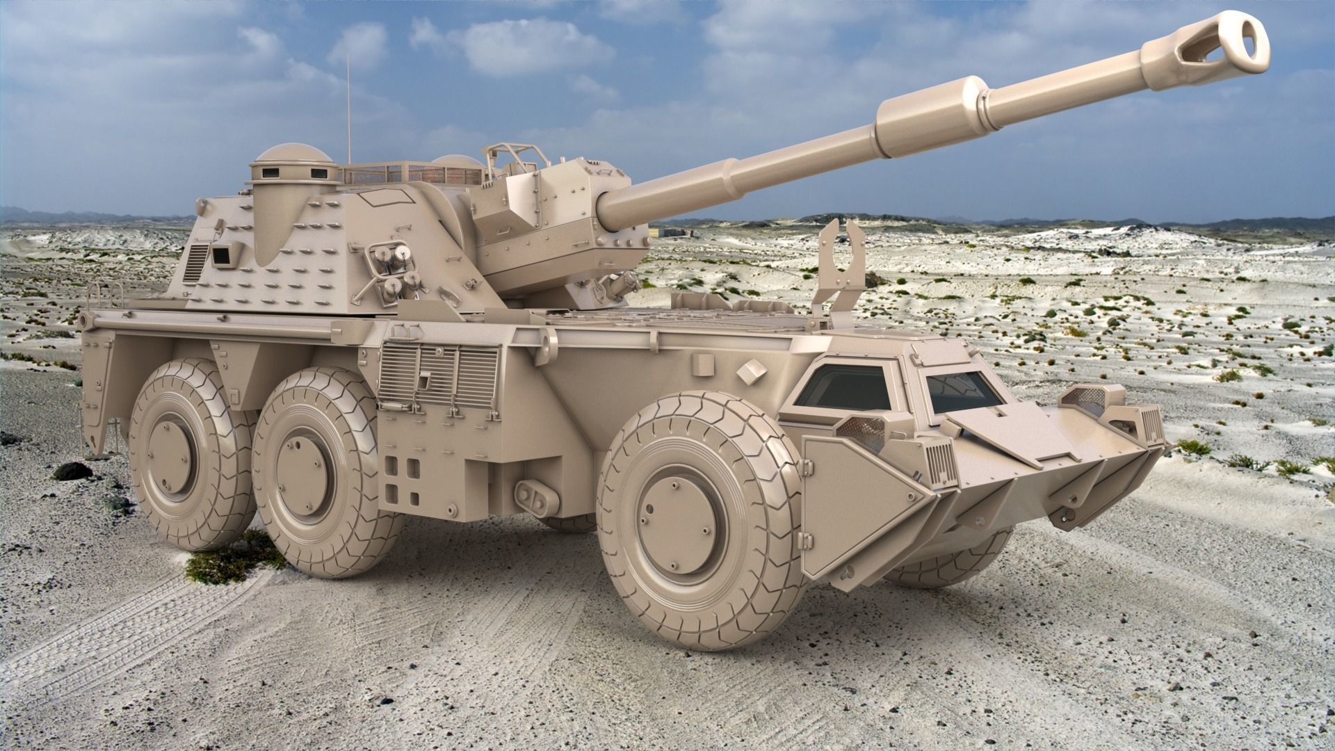 G6 Rhino Clay Vray 3D model 3D model_5