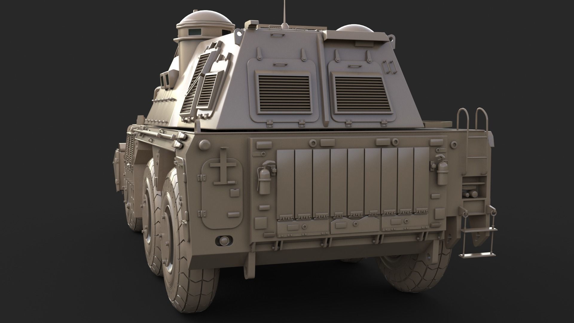 G6 Rhino Clay Vray 3D model 3D model_10
