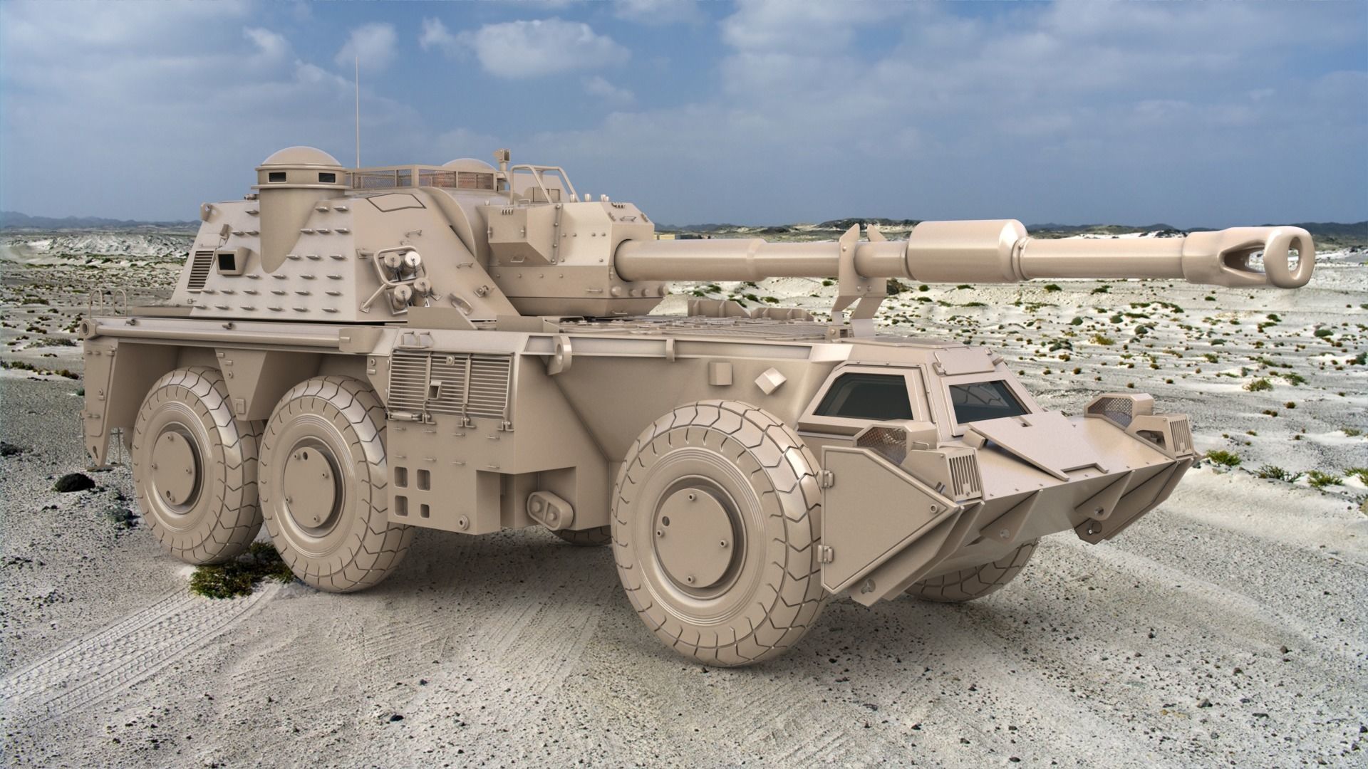 G6 Rhino Clay Vray 3D model 3D model_4