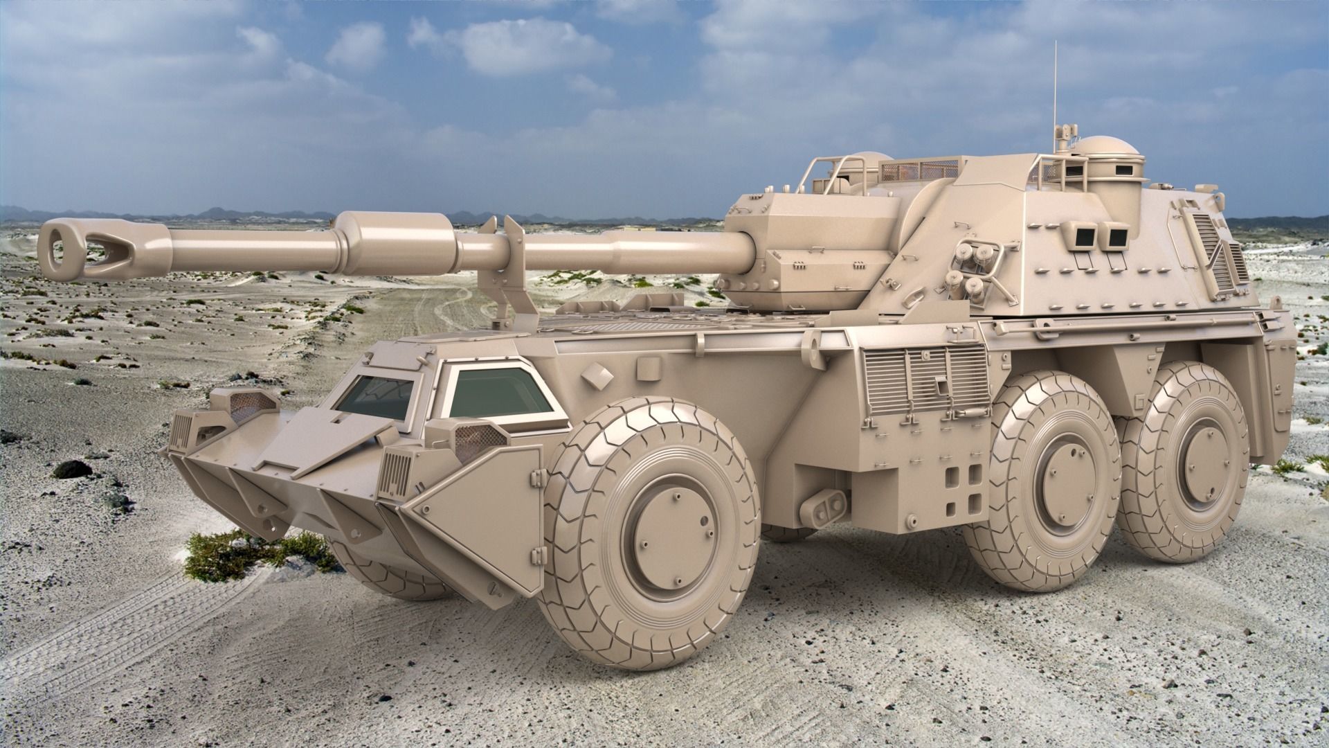 G6 Rhino Clay Vray 3D model 3D model_1