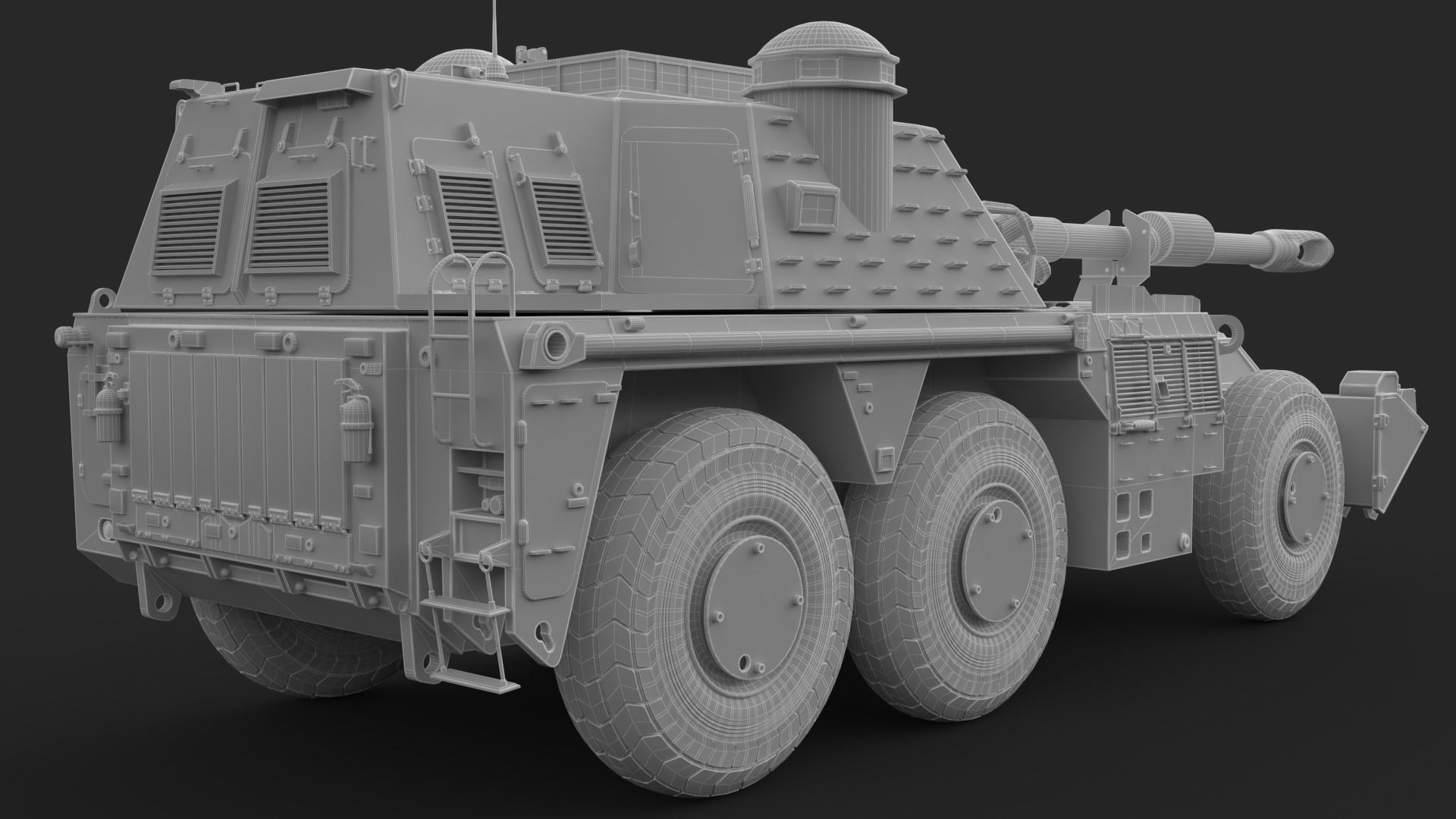 G6 Rhino Clay Vray 3D model 3D model_19