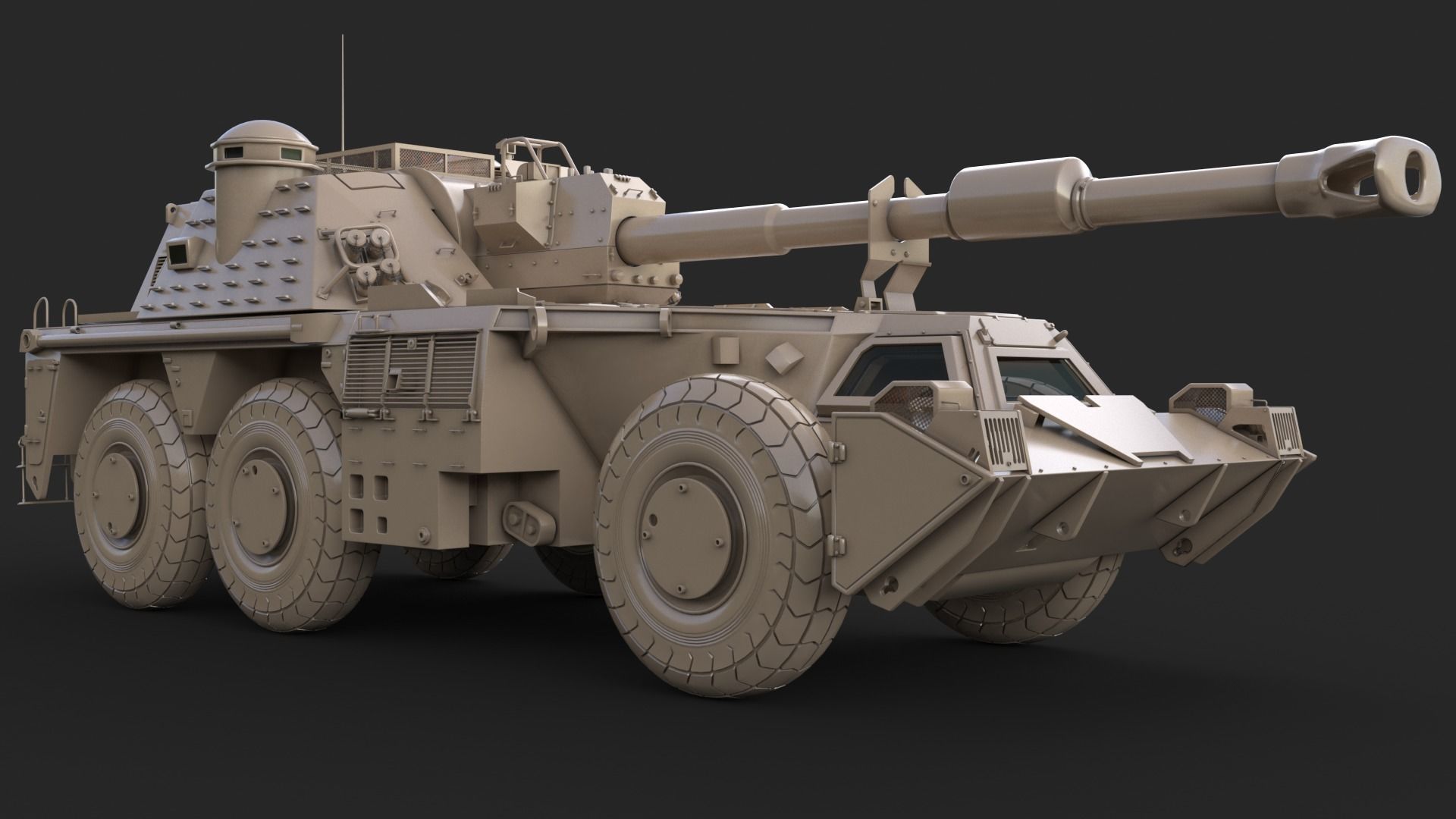 G6 Rhino Clay Vray 3D model 3D model_13