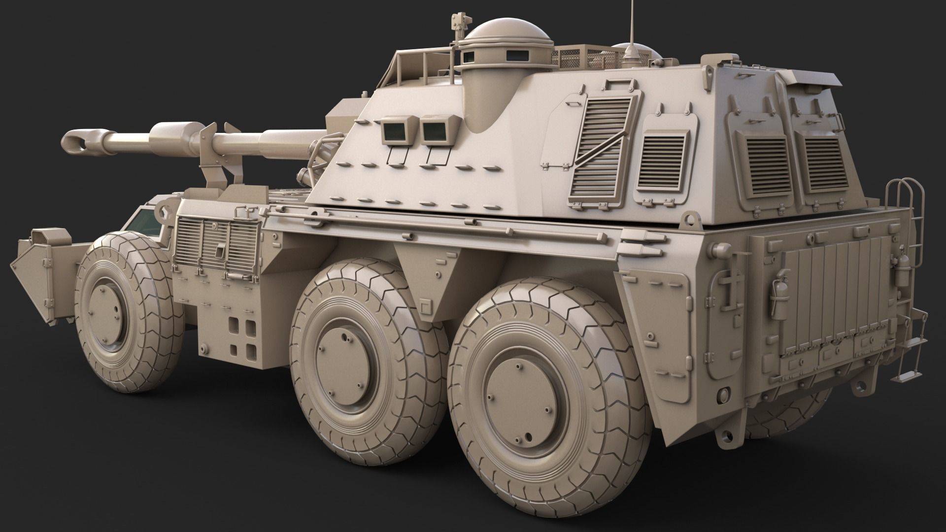 G6 Rhino Clay Vray 3D model 3D model_9