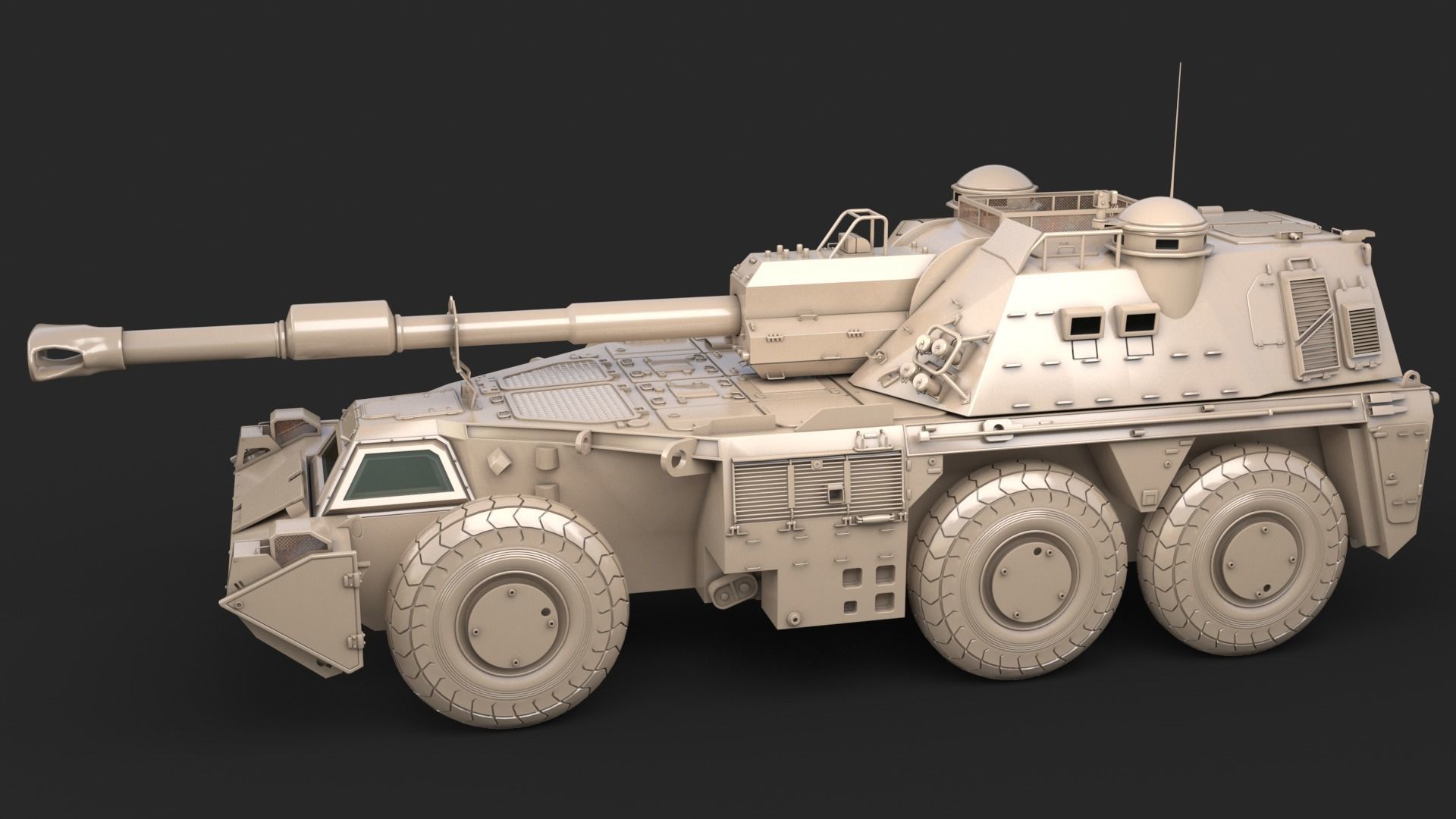 G6 Rhino Clay Vray 3D model 3D model_8