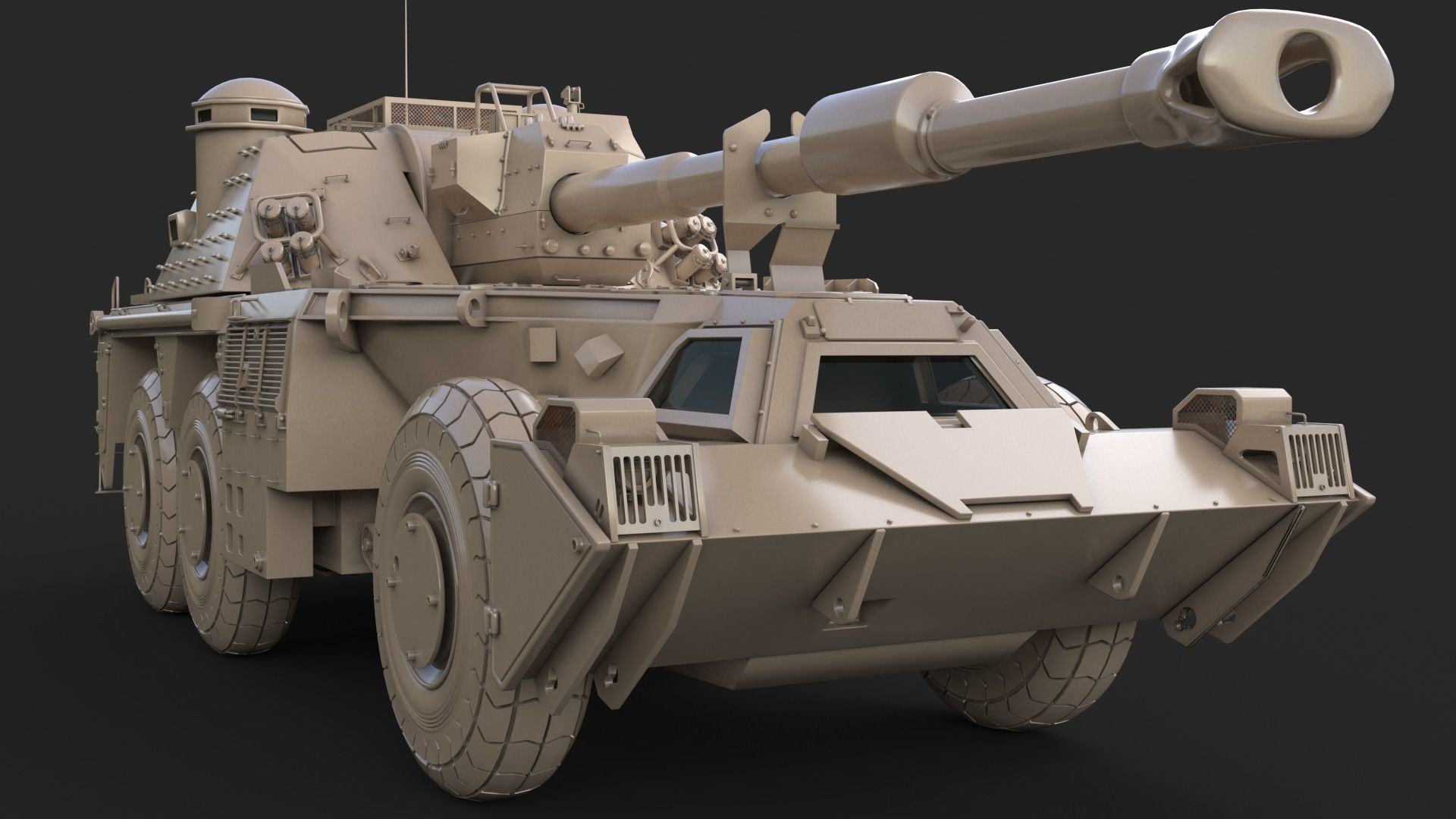 G6 Rhino Clay Vray 3D model 3D model_14