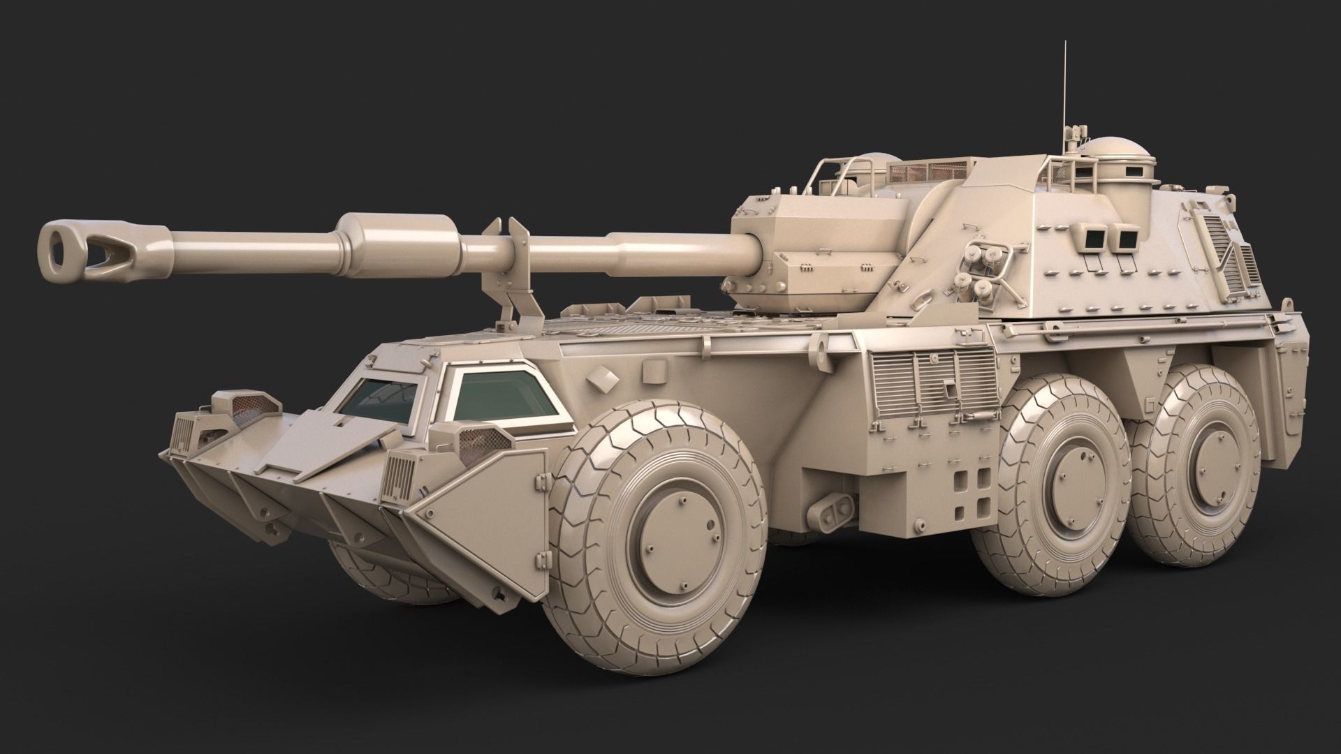 G6 Rhino Clay Vray 3D model 3D model_7