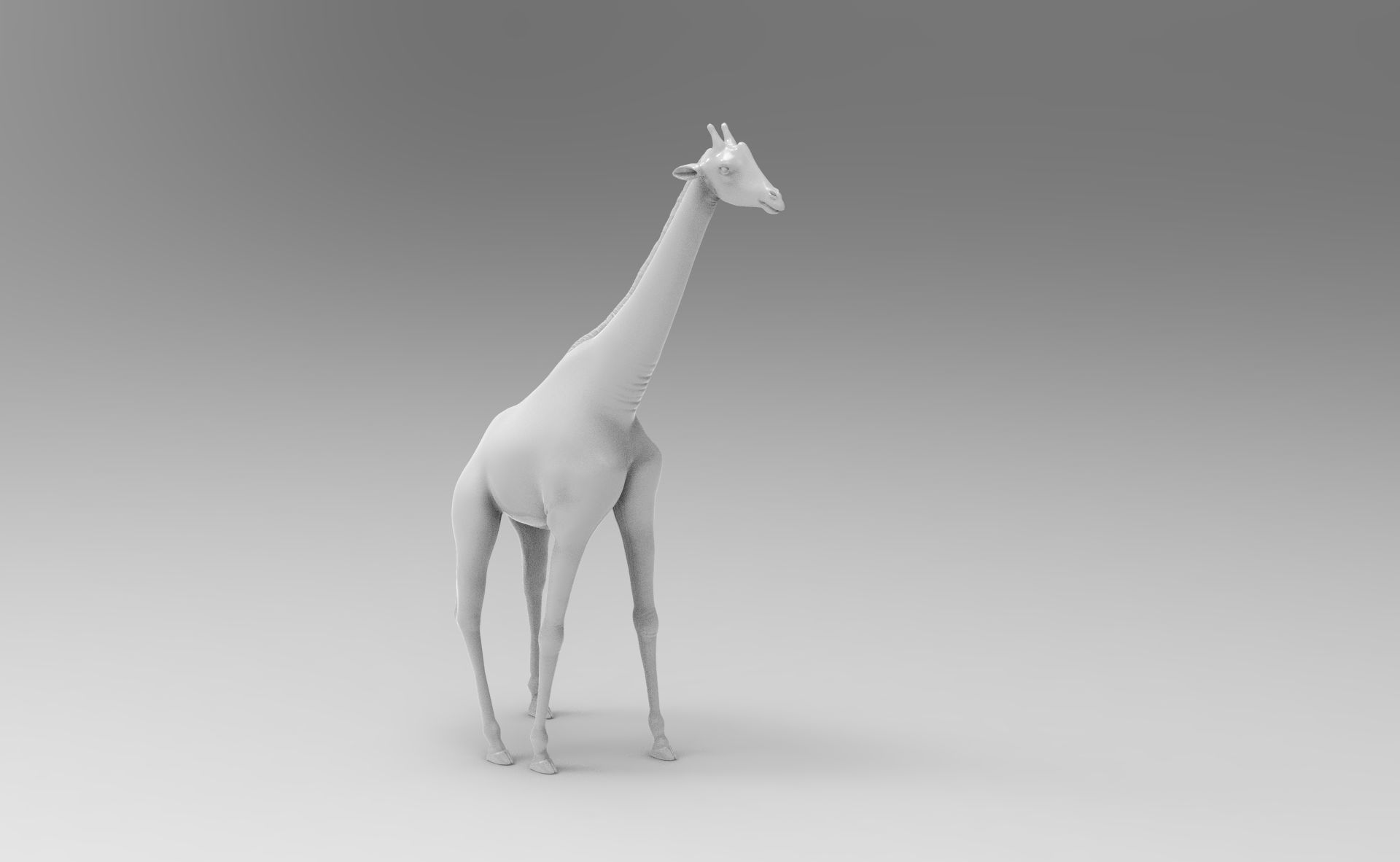 Adult giraffe 3D print model_2