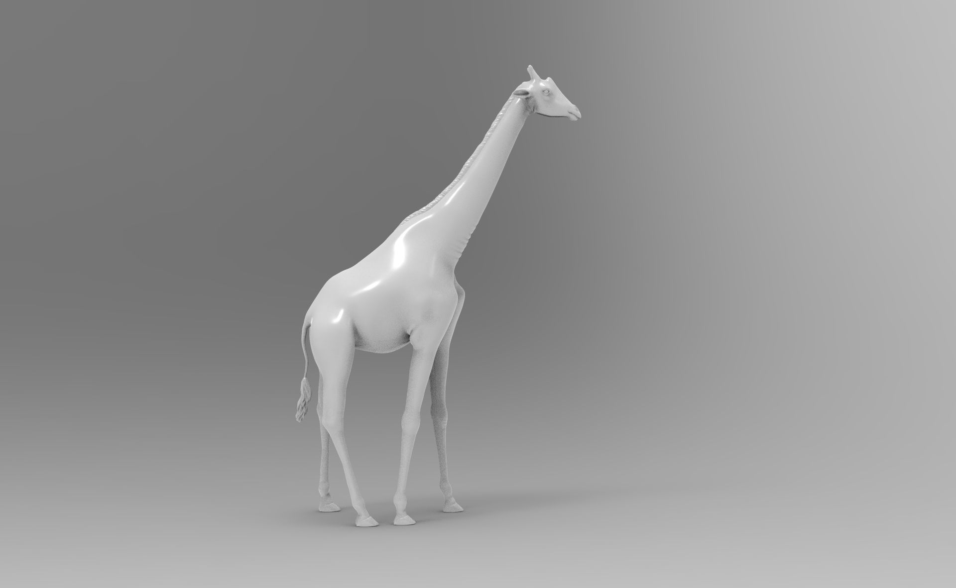 Adult giraffe 3D print model_1
