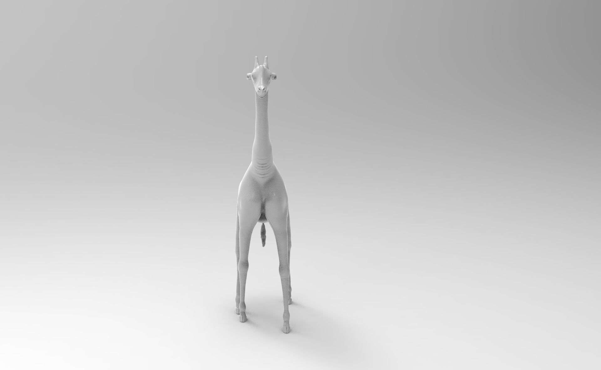 Adult giraffe 3D print model_3