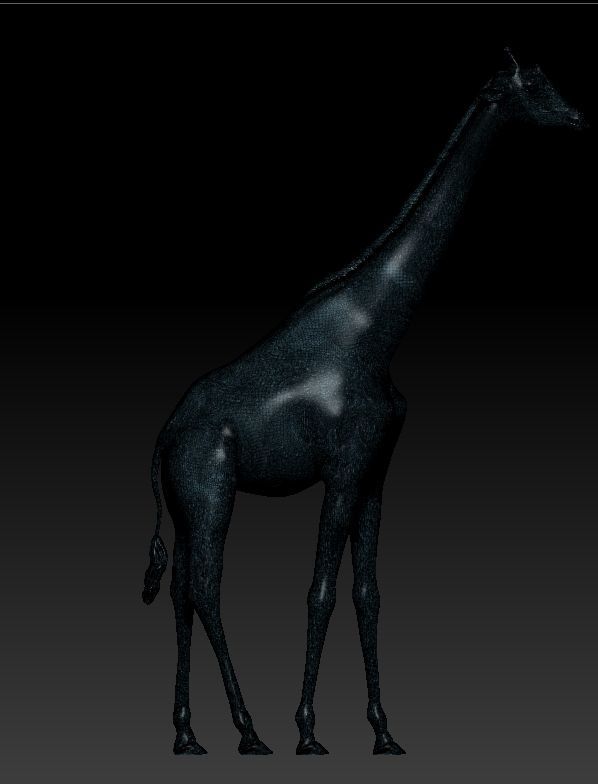 Adult giraffe 3D print model_4
