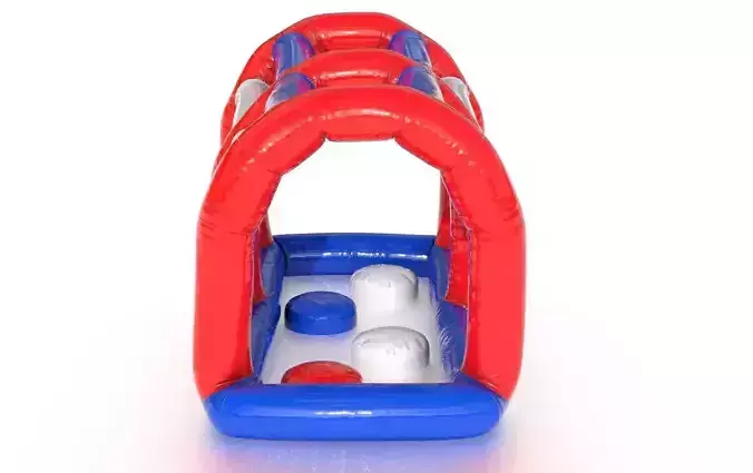 Modular inflatable water park MONKEY HANDER Low-poly 3D model