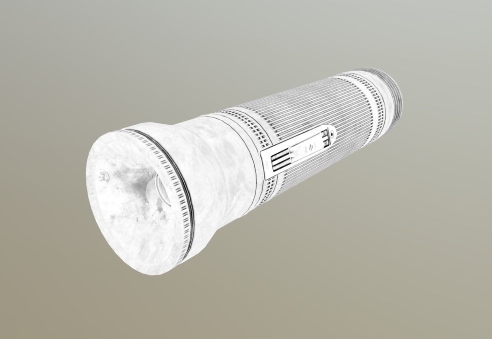 Soviet Handlight Low-poly 3D model_5