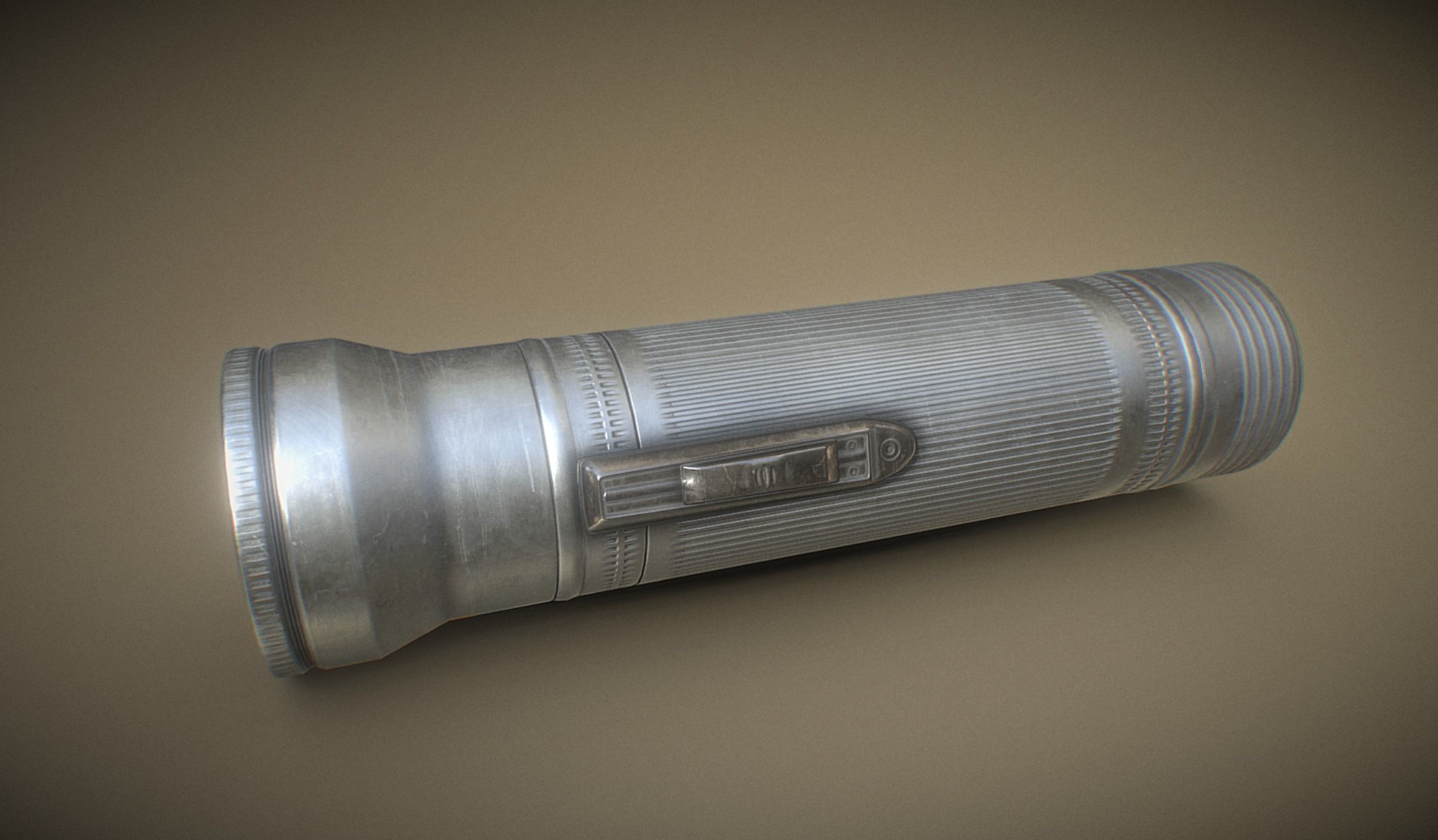 Soviet Handlight Low-poly 3D model_1