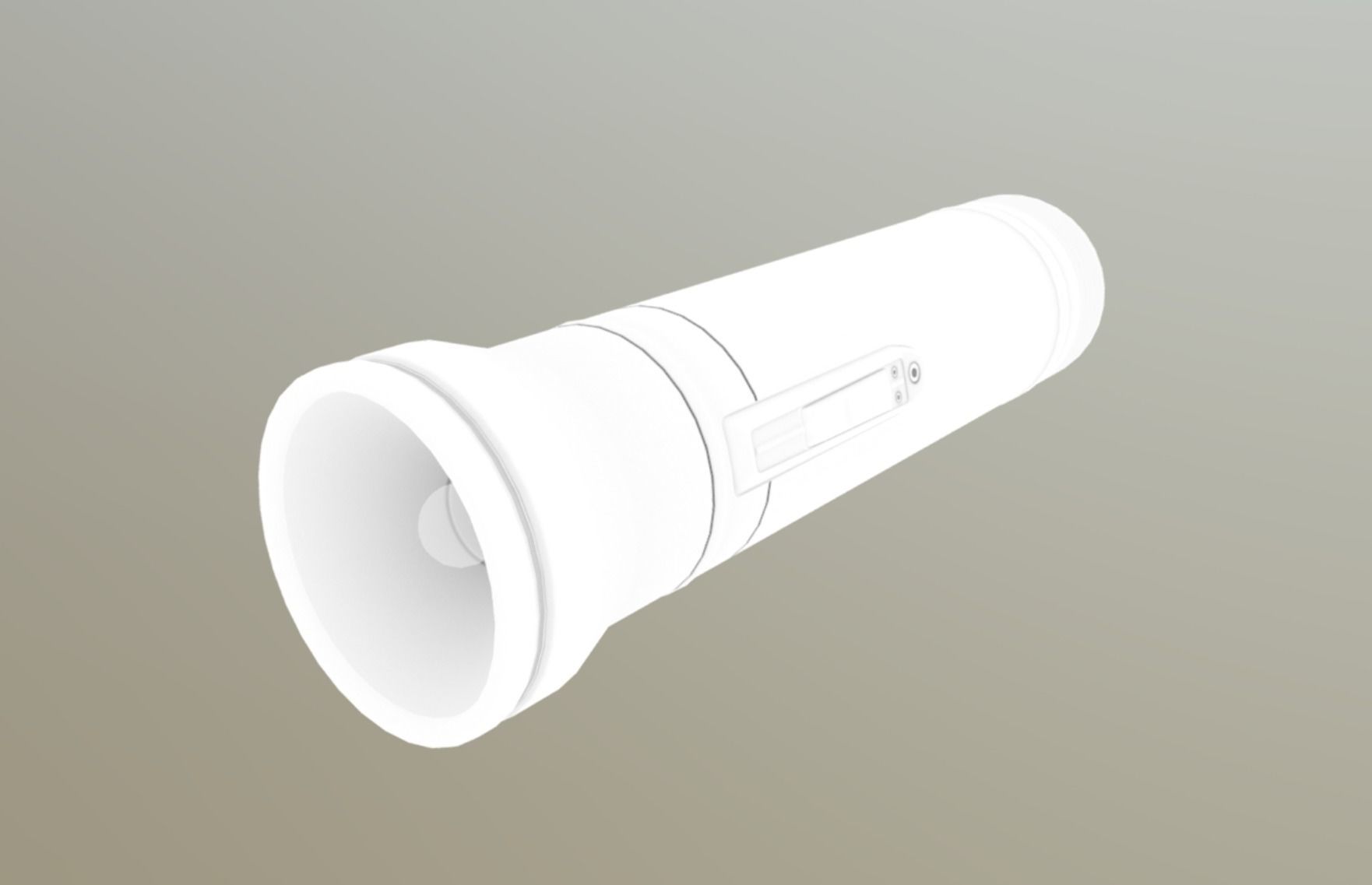 Soviet Handlight Low-poly 3D model_8
