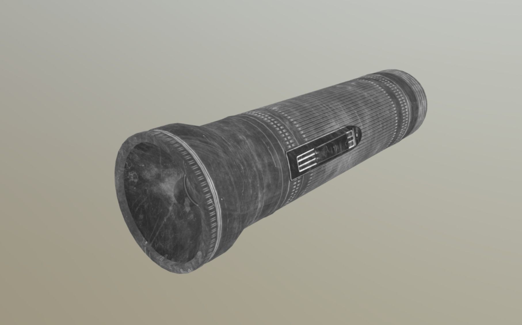 Soviet Handlight Low-poly 3D model_6