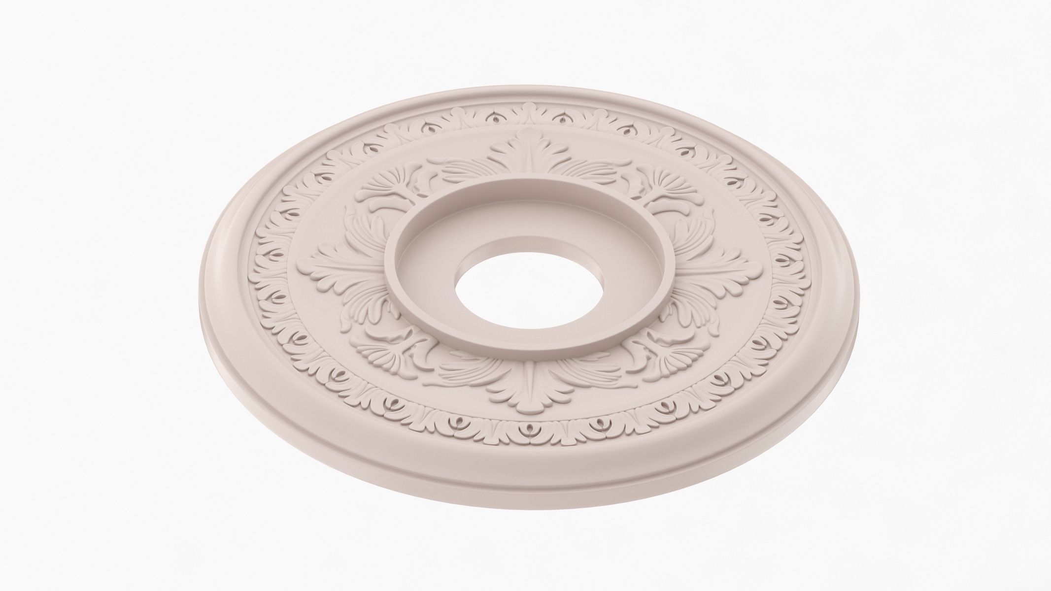 Classic Ceiling Medallion 11  3D model_4