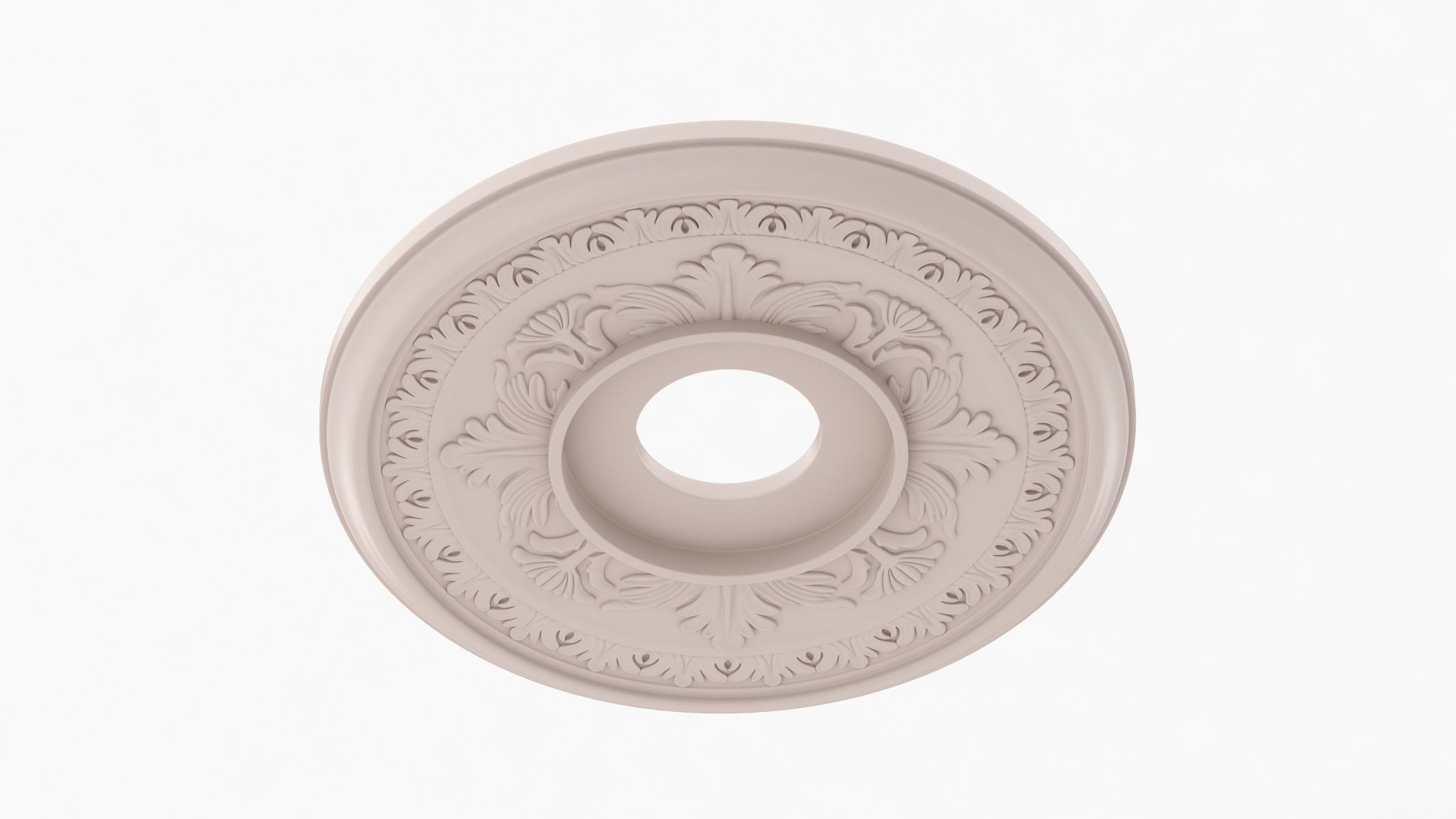 Classic Ceiling Medallion 11  3D model_3