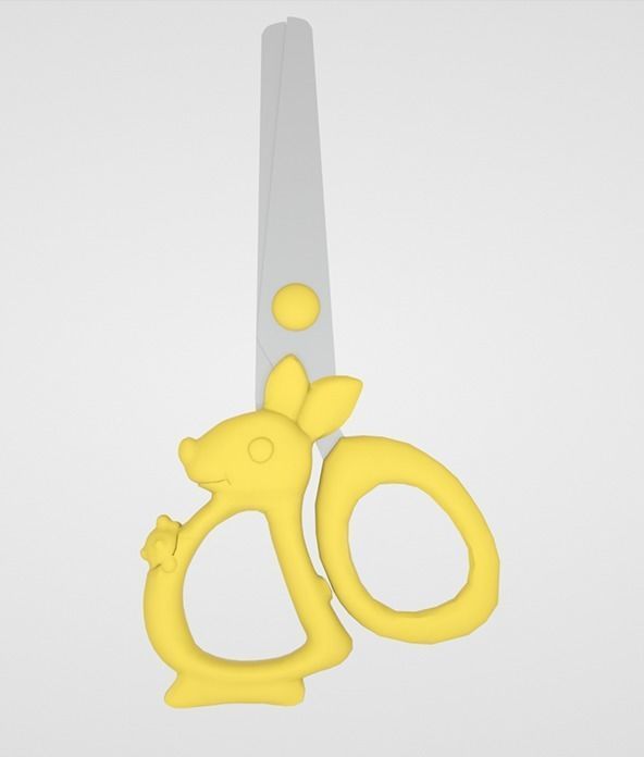 Scissors animals Low-poly 3D model_8