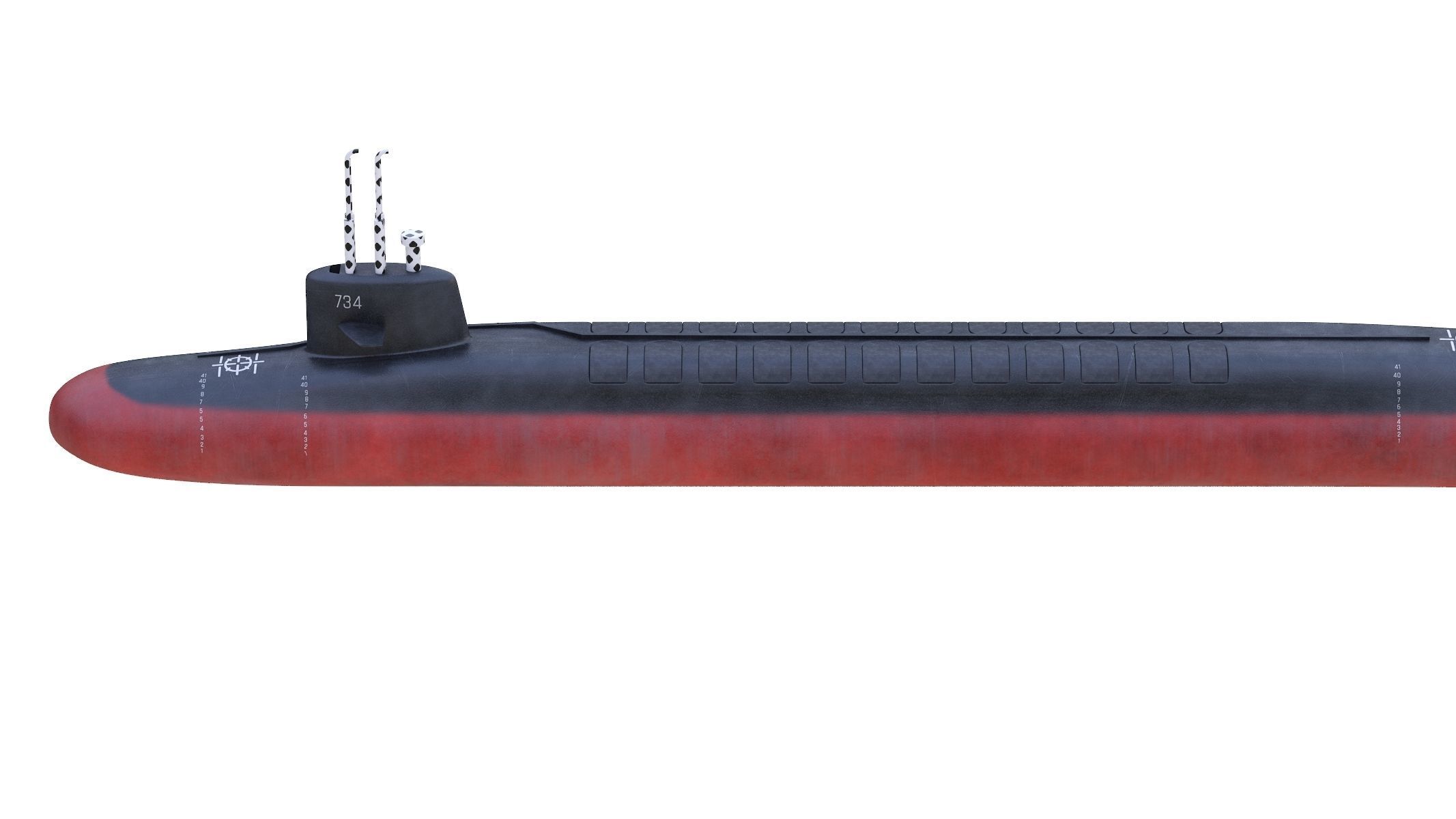 USS Tennessee SSBN-734 3D model_6