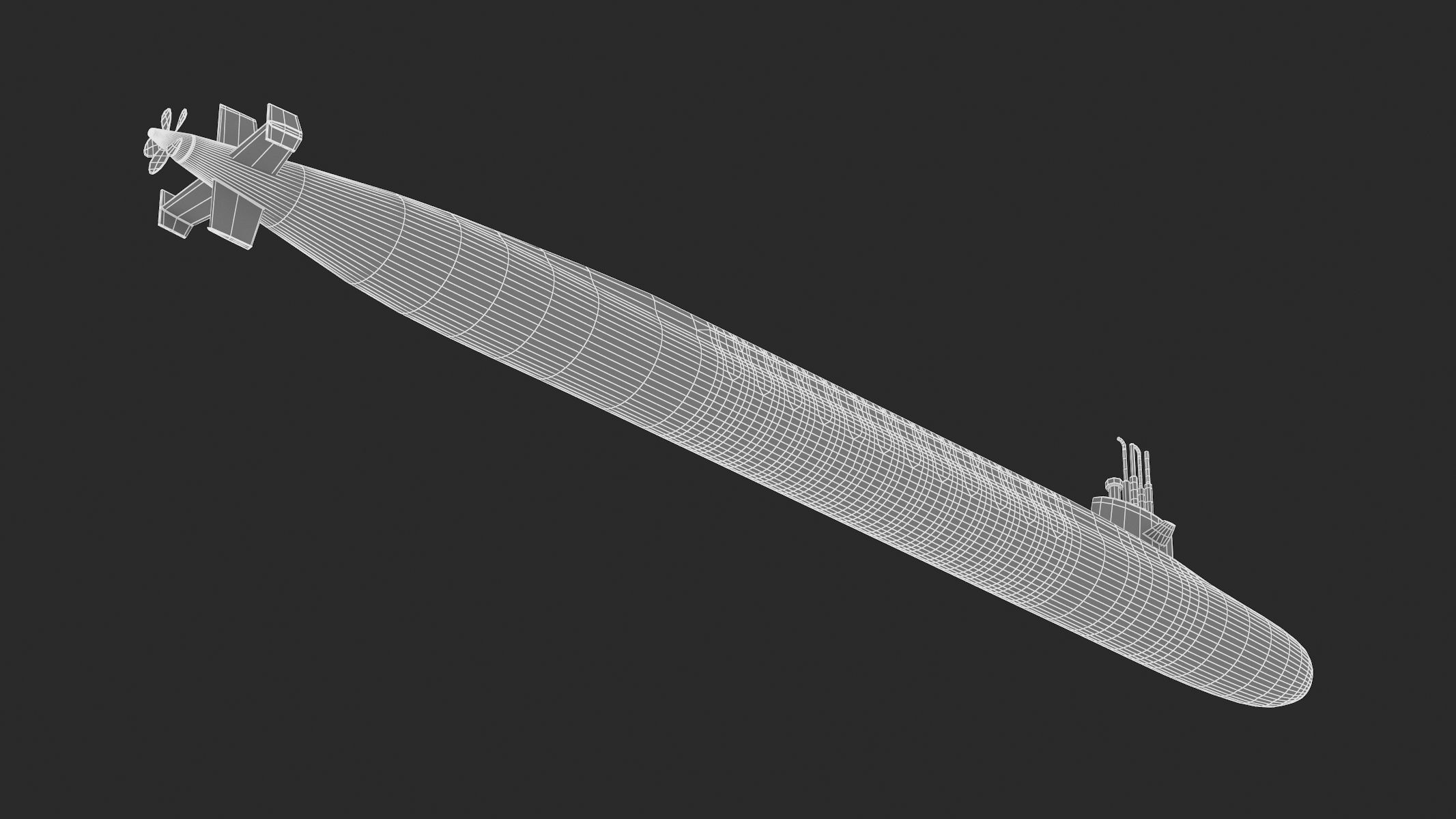 USS Tennessee SSBN-734 3D model_14