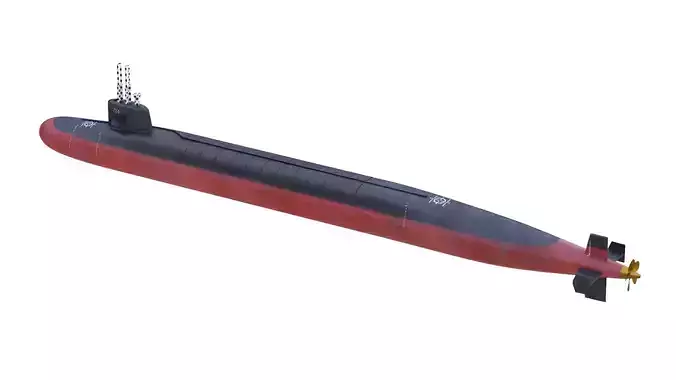  USS Tennessee SSBN-734 3D model