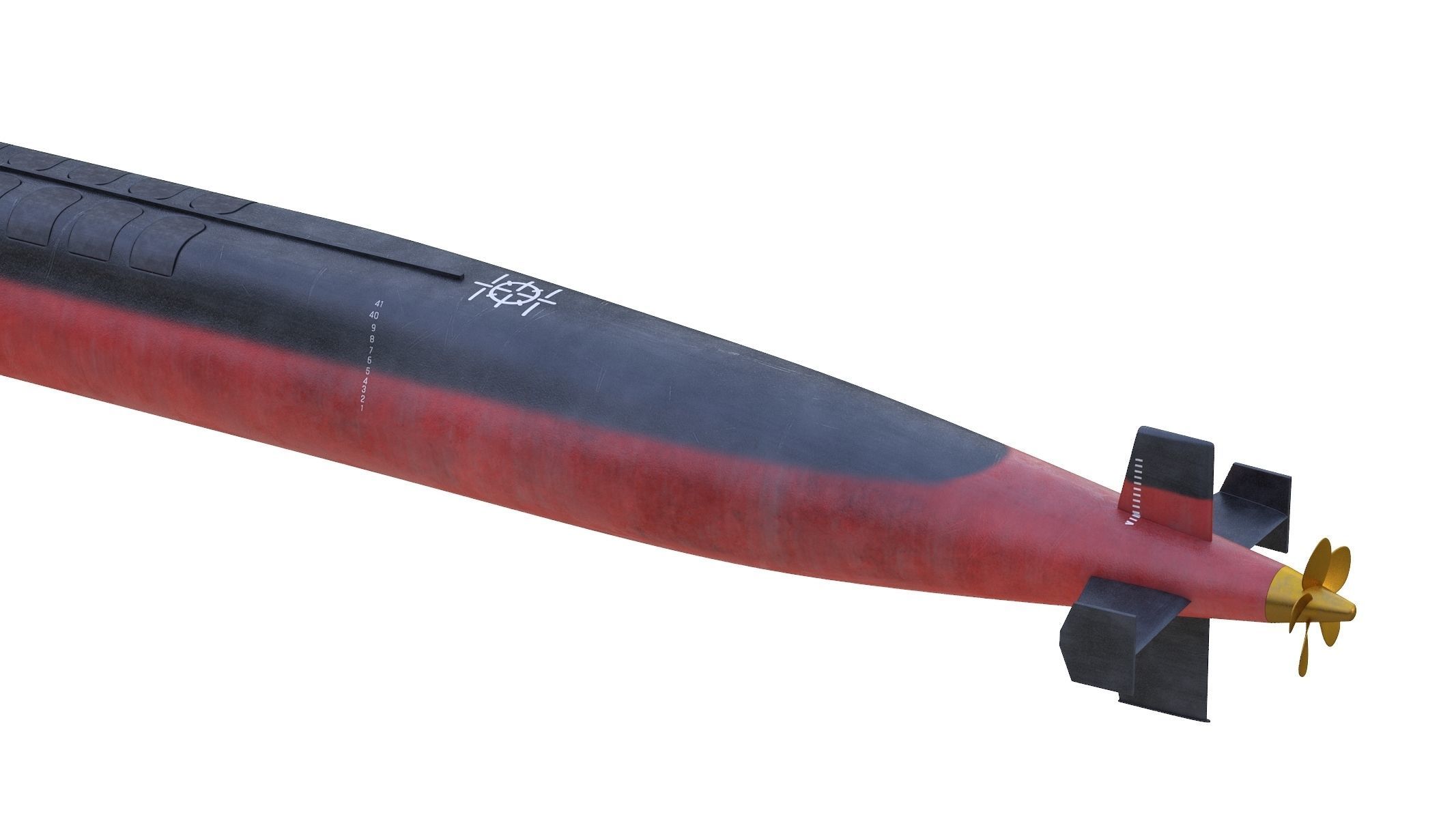 USS Tennessee SSBN-734 3D model_5