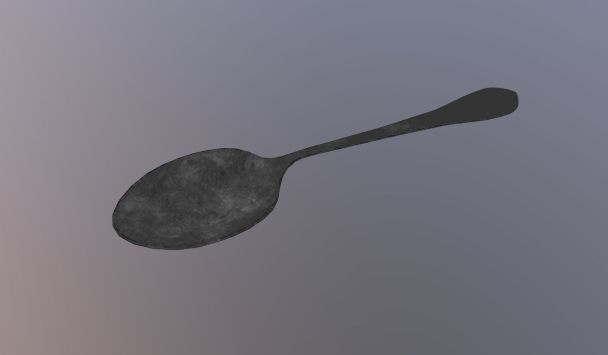 Spoon Low-poly 3D model_2