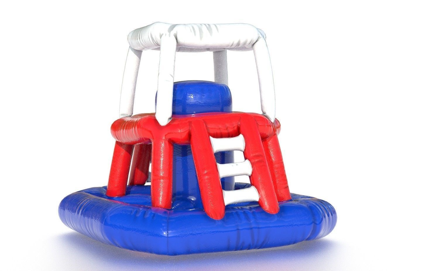 Modular folding water park GUARD TOWER Low-poly 3D model_1