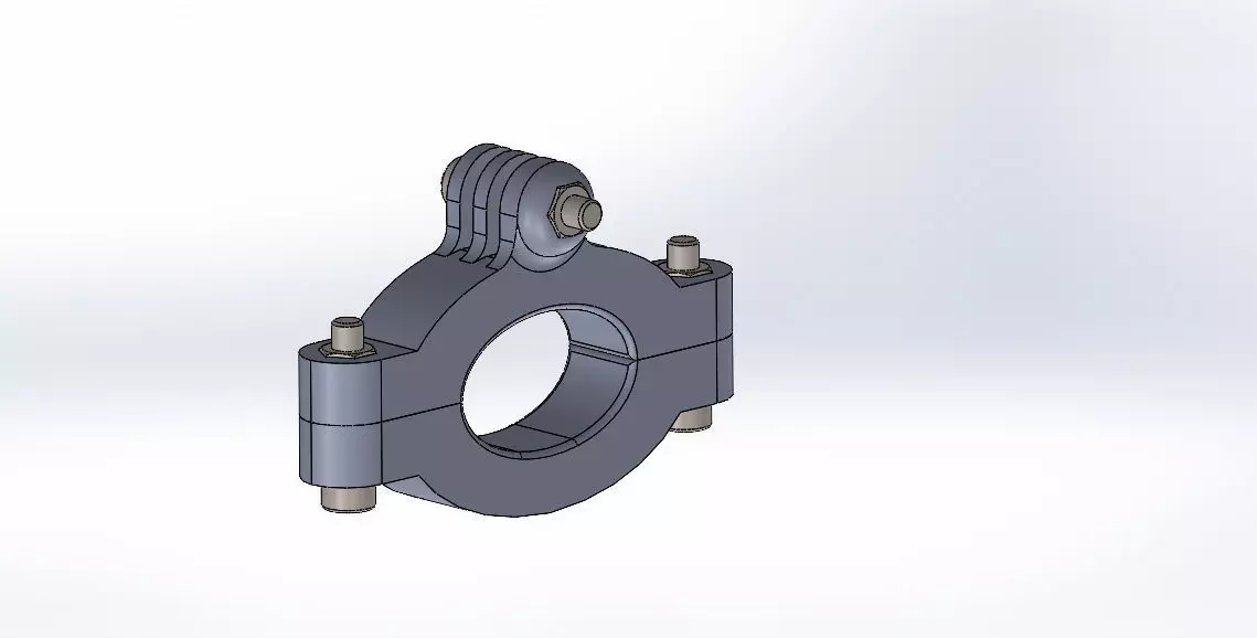 3d print mount for action camera 3D print model_0