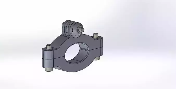 3d print mount for action camera 3D print model