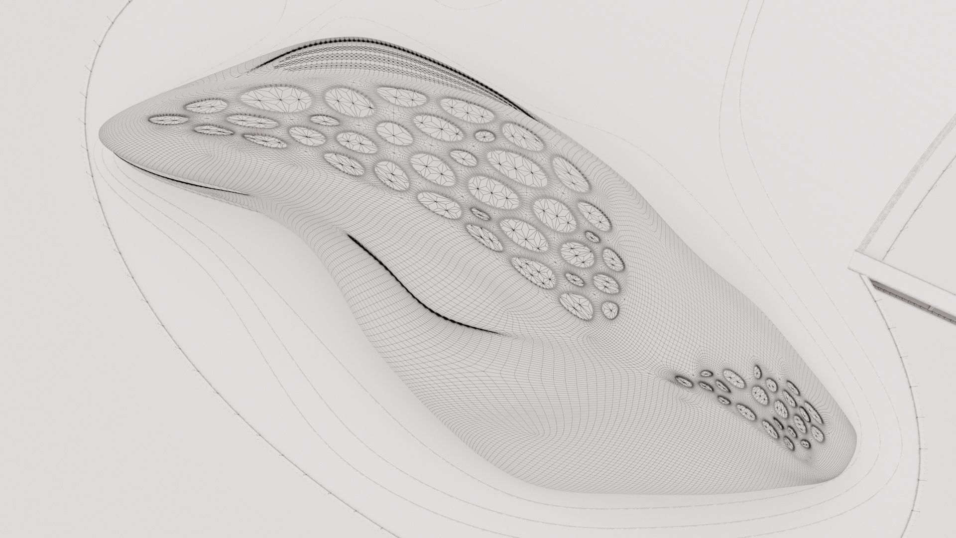 Futuristic building 31 3D model_4