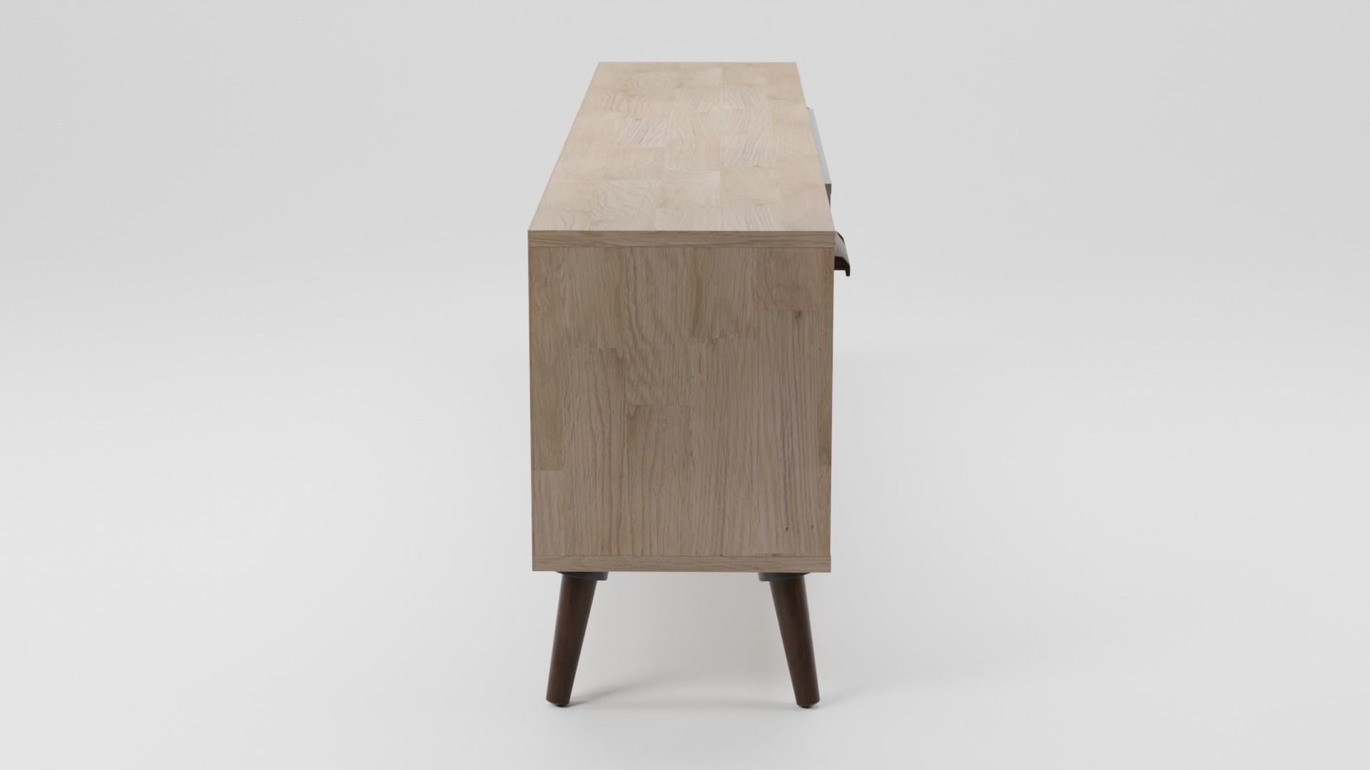 ALLOA TV Stand Light Wood with Grey 3D model_5