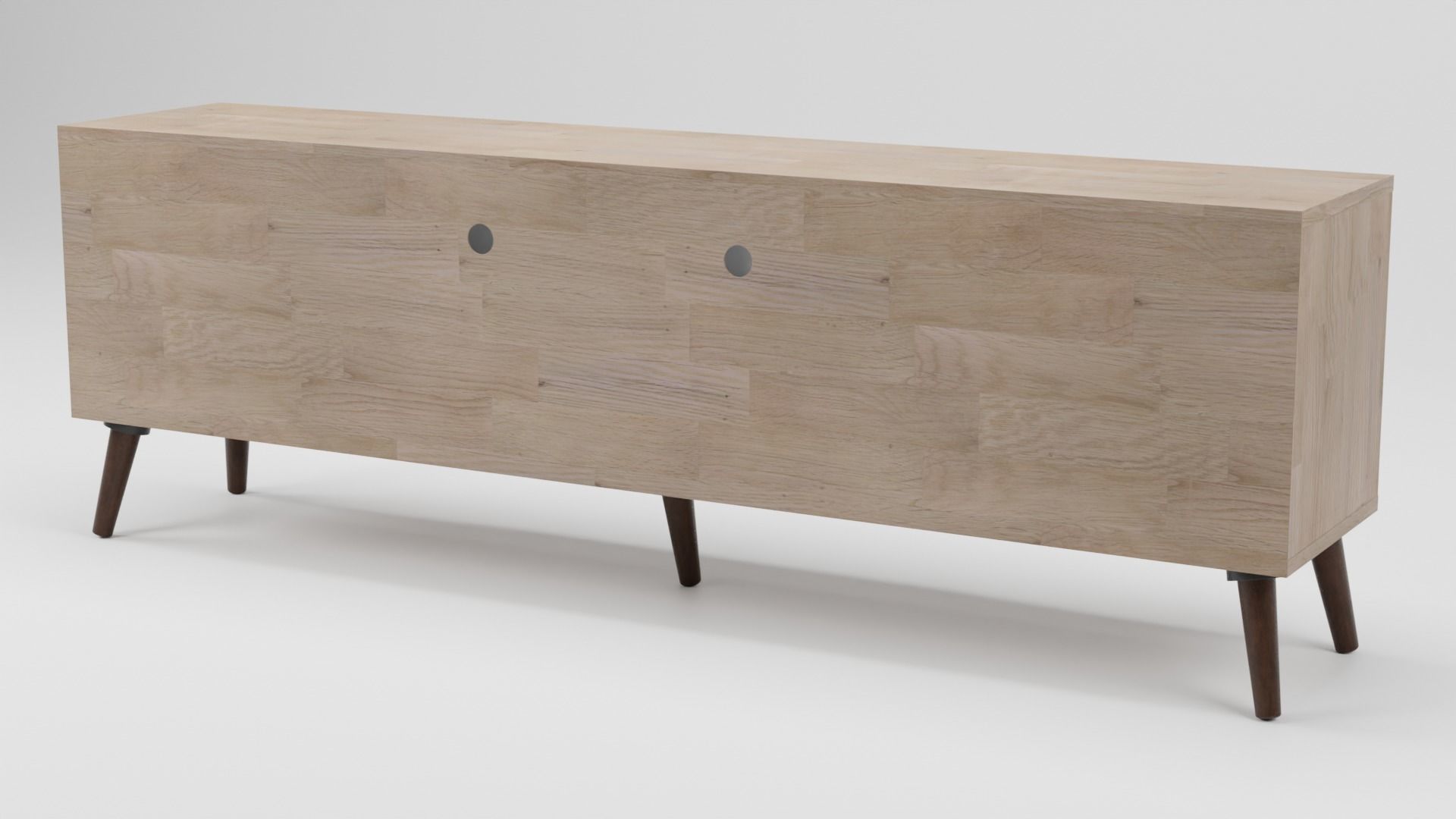 ALLOA TV Stand Light Wood with Grey 3D model_3