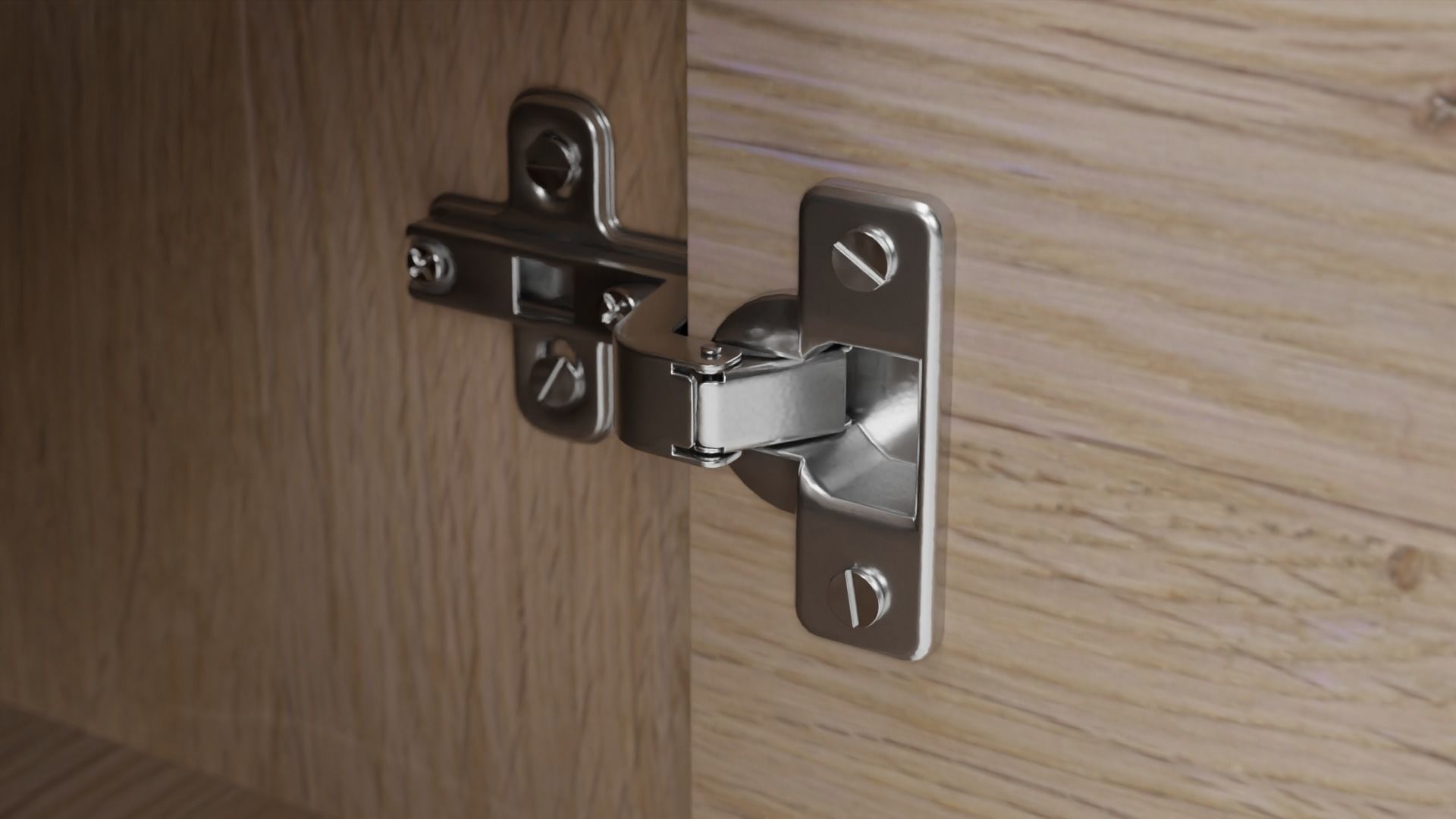 ALLOA TV Stand Light Wood with Grey 3D model_7