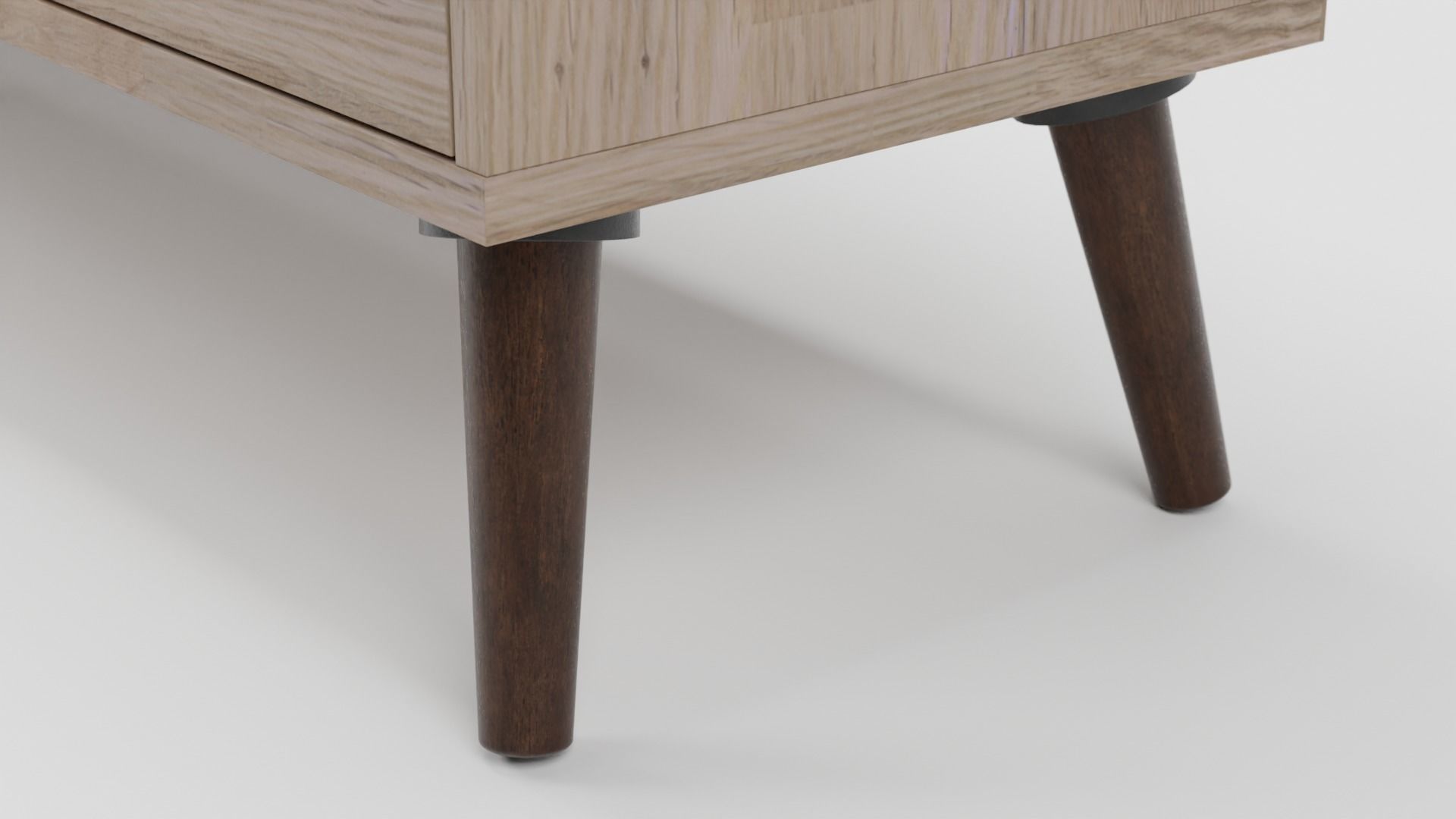 ALLOA TV Stand Light Wood with Grey 3D model_8