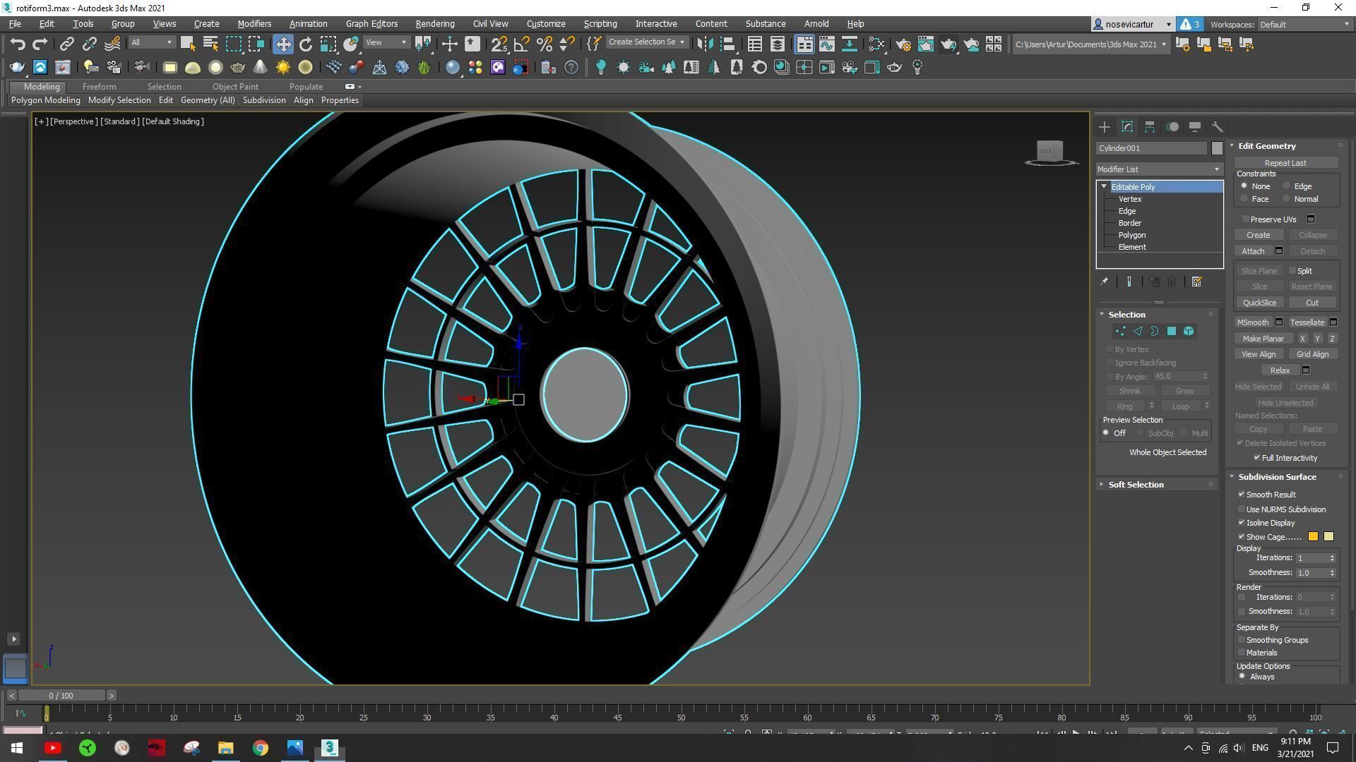Rotiform wheel 3D model_5