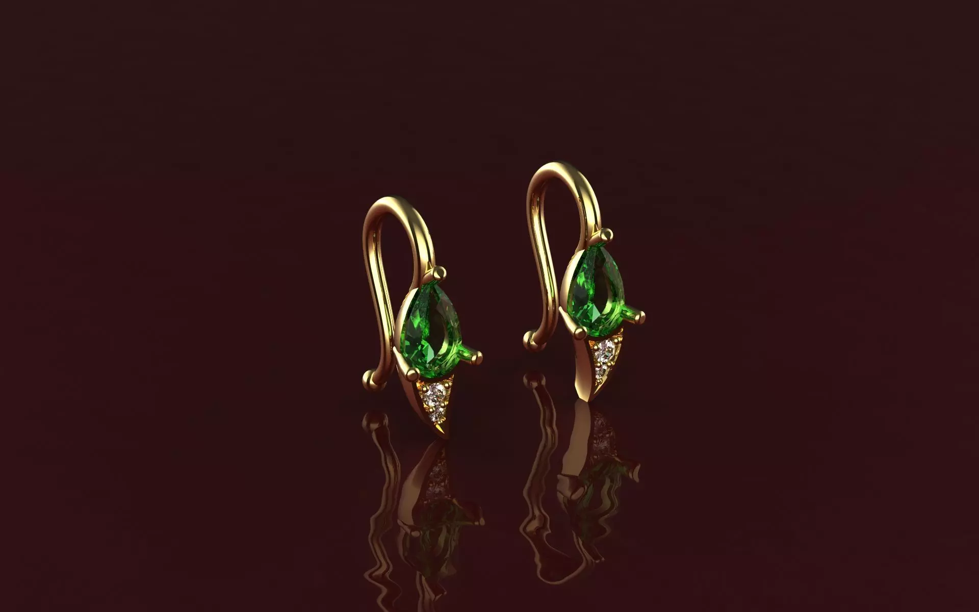 Earrings Exotic Flowers - Jewelry 3D - BR-19 3D print model