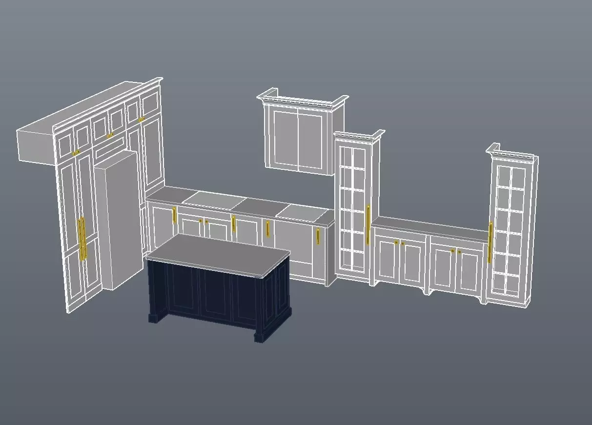 classic kitchen Free 3D model