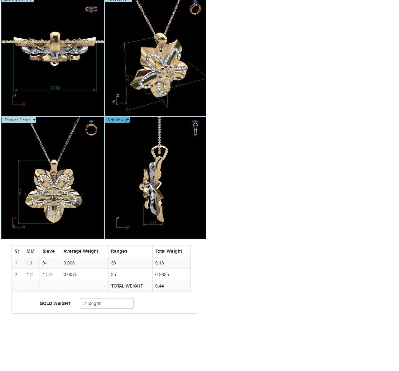 Pendant - 4021 PN 3D print model_3