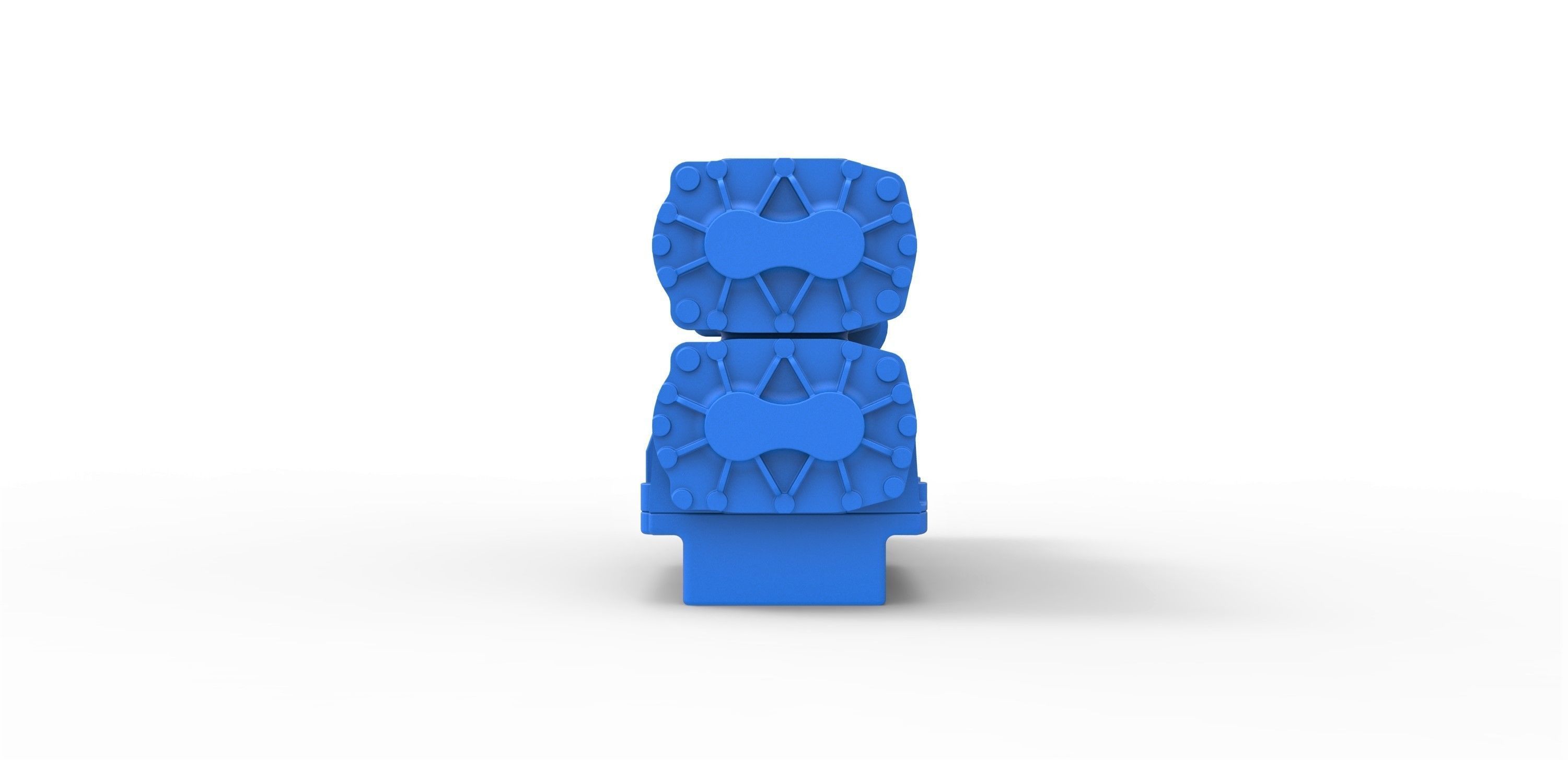 Double Supercharger Scale 1 to 25 3D print model_10